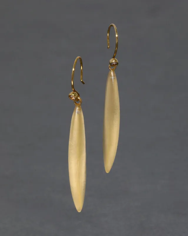 Lucite Sliver Wire Earring- Gold sold by Alexis Bittar