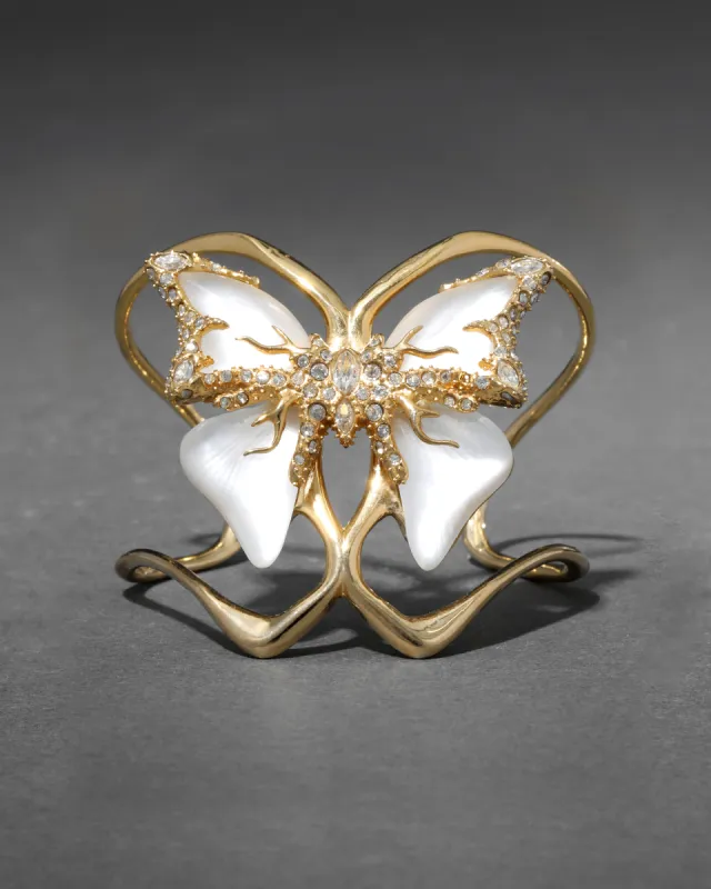 Archive Jardin Mystère Lucite Butterfly Cuff Bracelet sold by Alexis Bittar