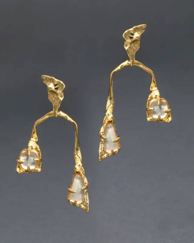 Mobile Smoky Mother-of-Pearl Balance Earring sold by Alexis Bittar