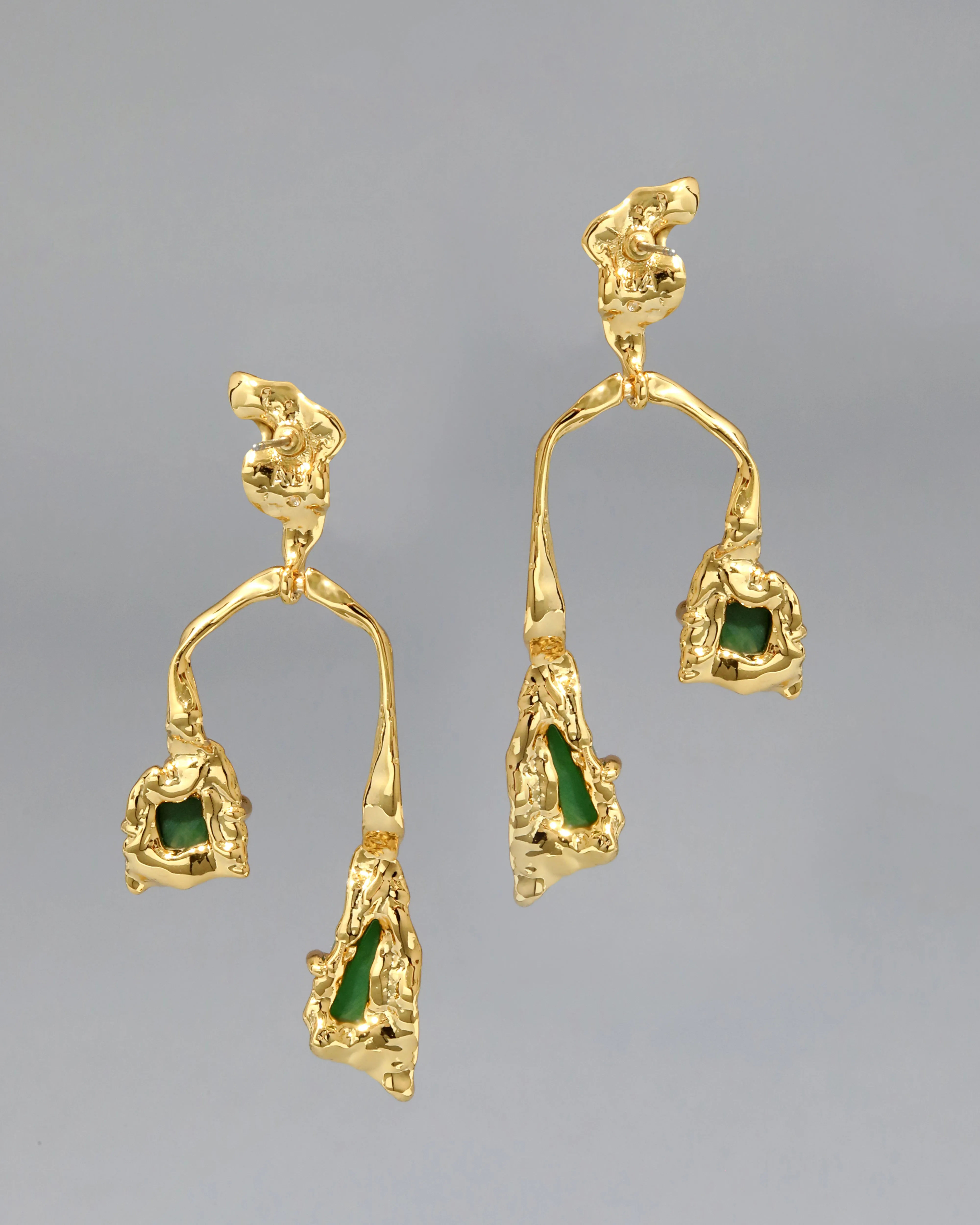 Mobile Green Druzy Balance Earring sold by Alexis Bittar product image thumbnail 4