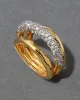 Solanales Crystal Orbiting Ring- Gold sold by Alexis Bittar