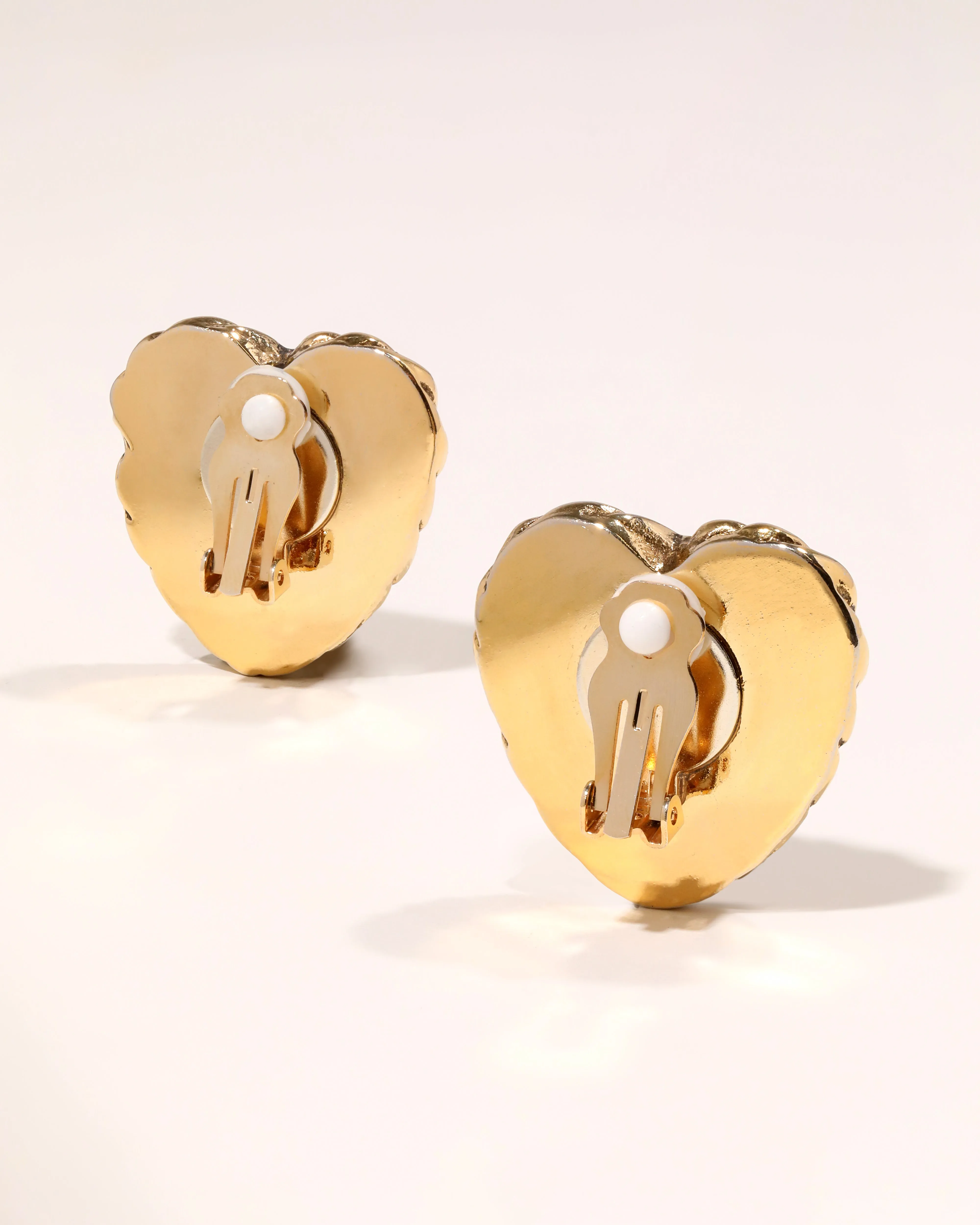 Vintage 1980s Knotted Heart Clip On Earrings sold by Alexis Bittar product image thumbnail 2