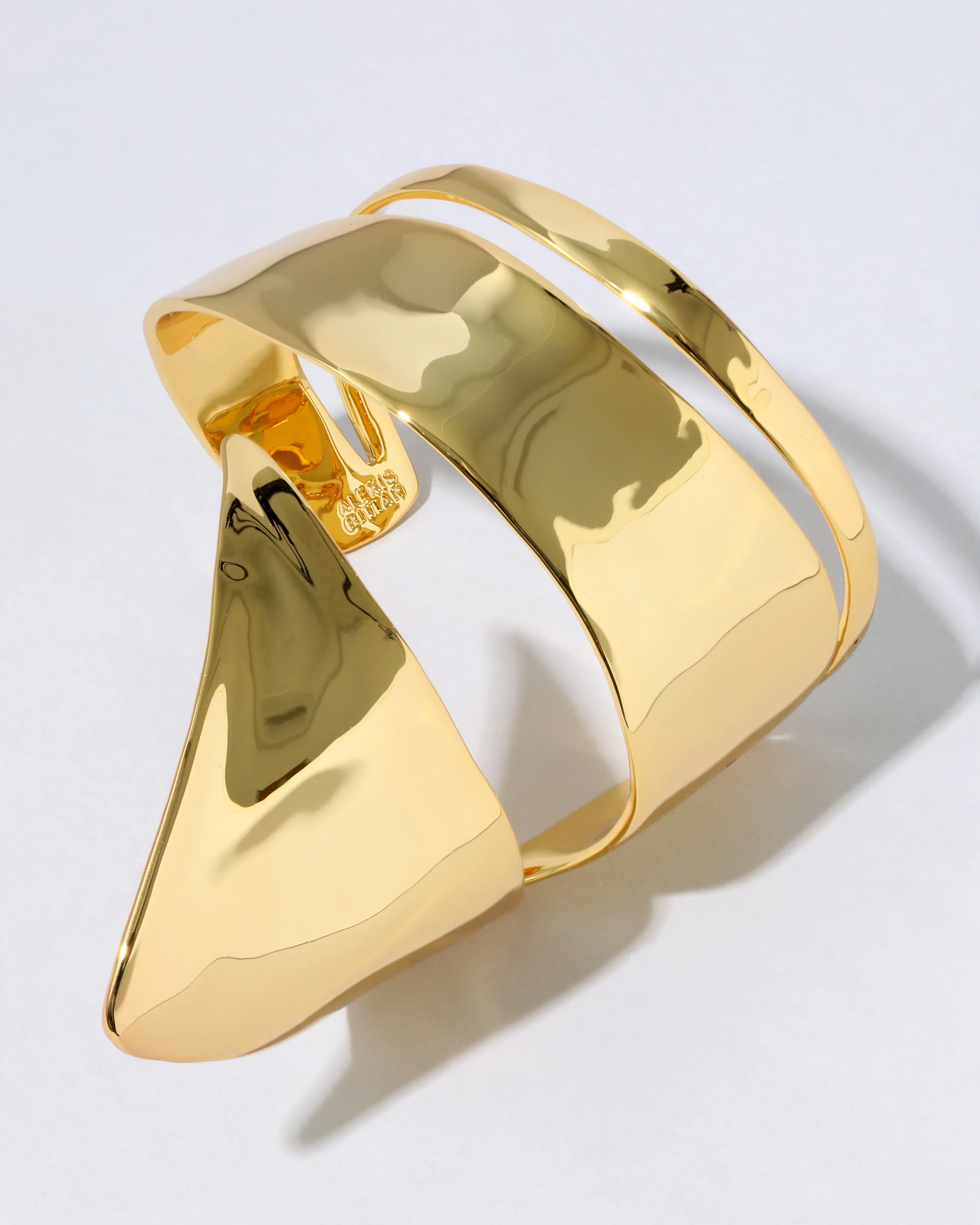 Molten Gold Armor Cuff Bracelet sold by Alexis Bittar product image thumbnail 4