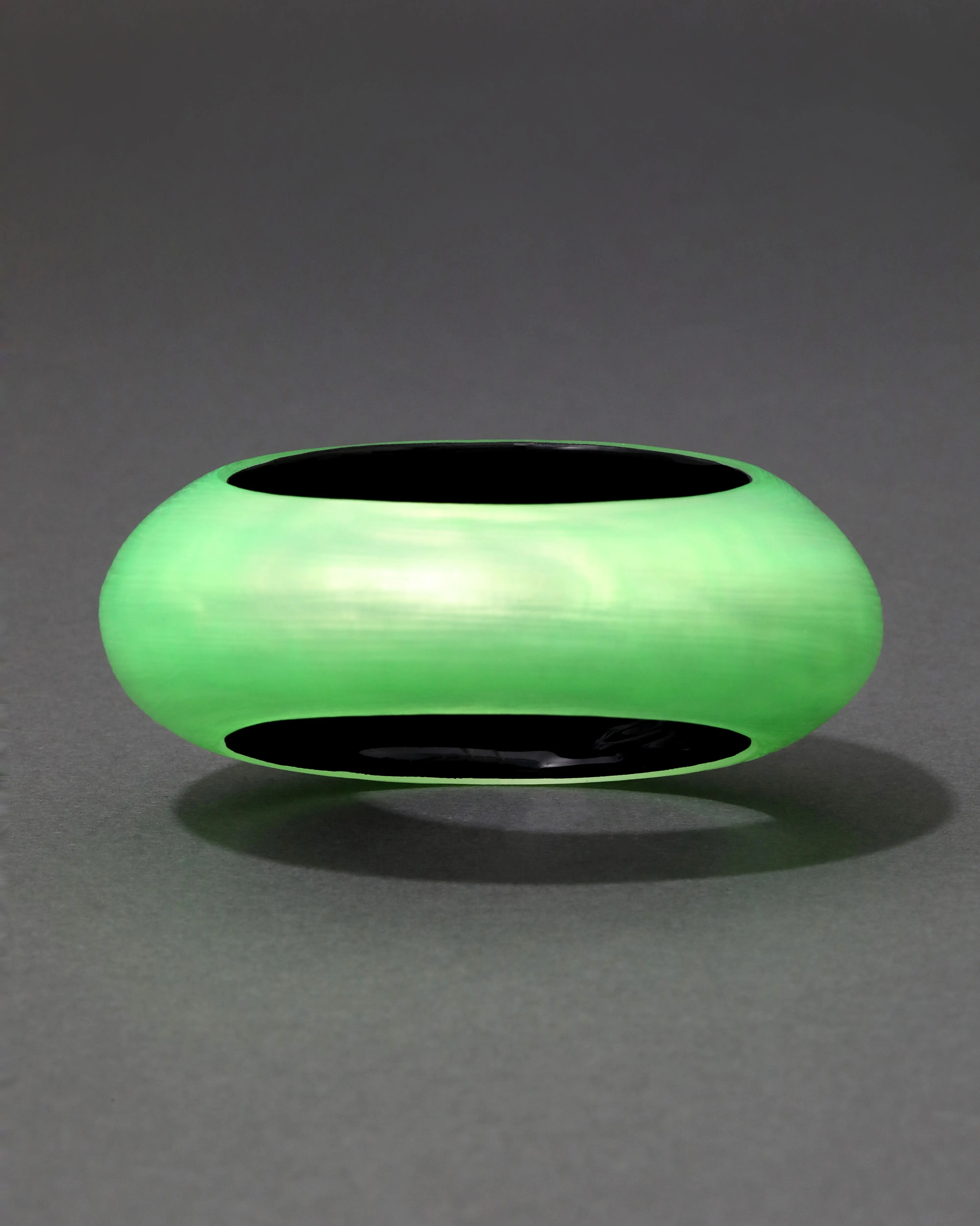 Puffy Lucite Tapered Bangle Bracelet- Neon Green sold by Alexis Bittar product image thumbnail 5