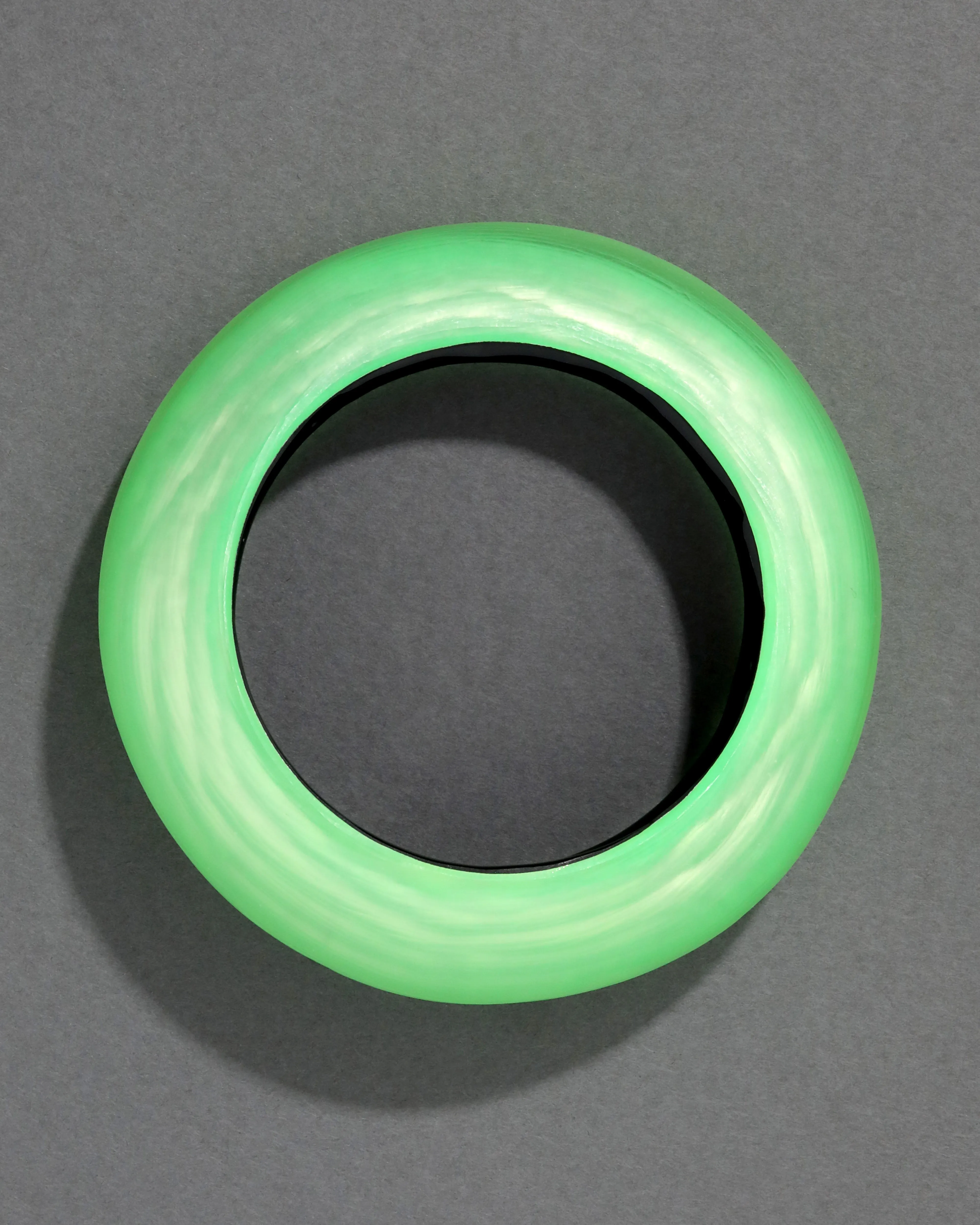 Puffy Lucite Tapered Bangle Bracelet- Neon Green sold by Alexis Bittar product image thumbnail 3