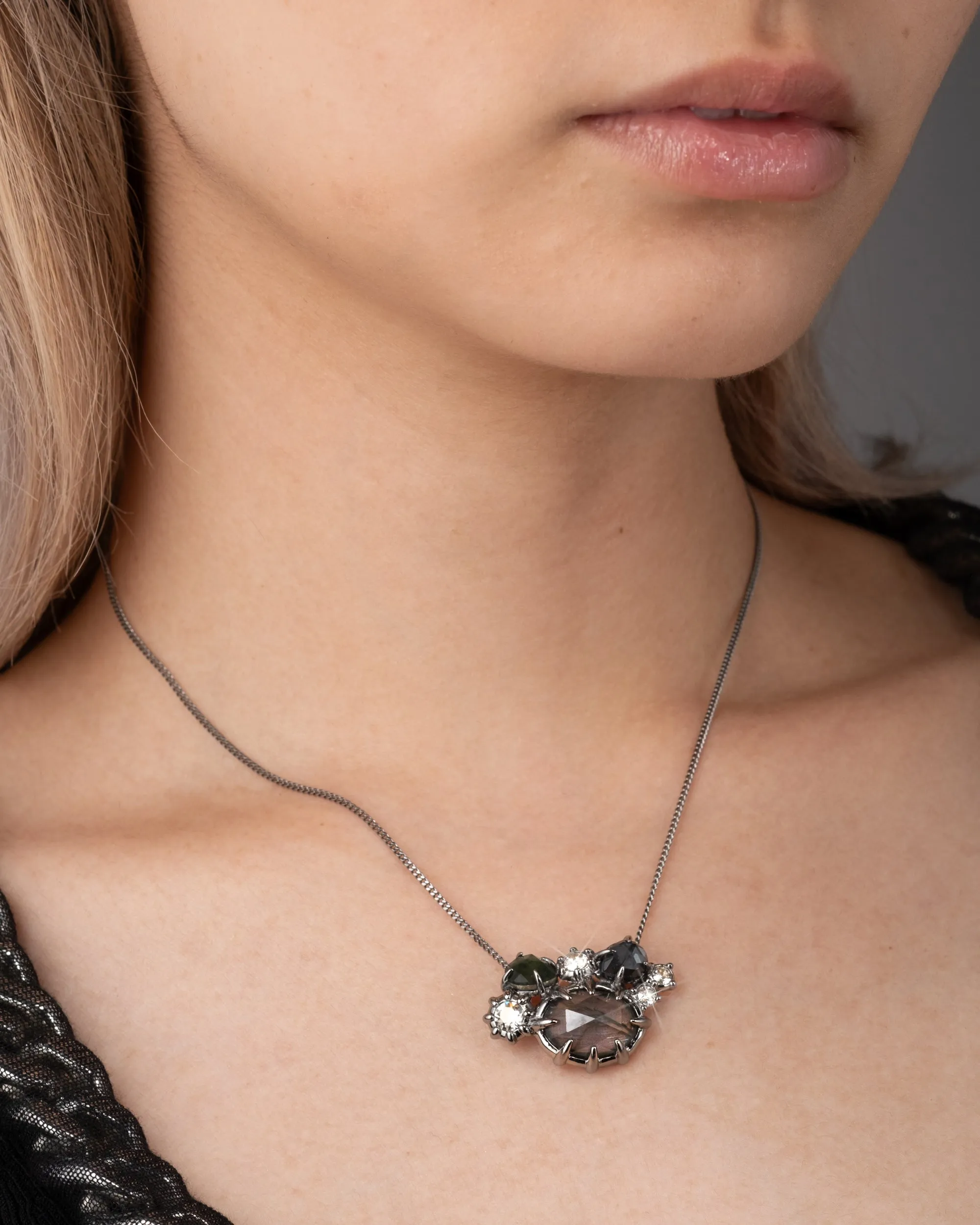 Punk Royale Cluster Pendant Necklace sold by Alexis Bittar product image thumbnail 2