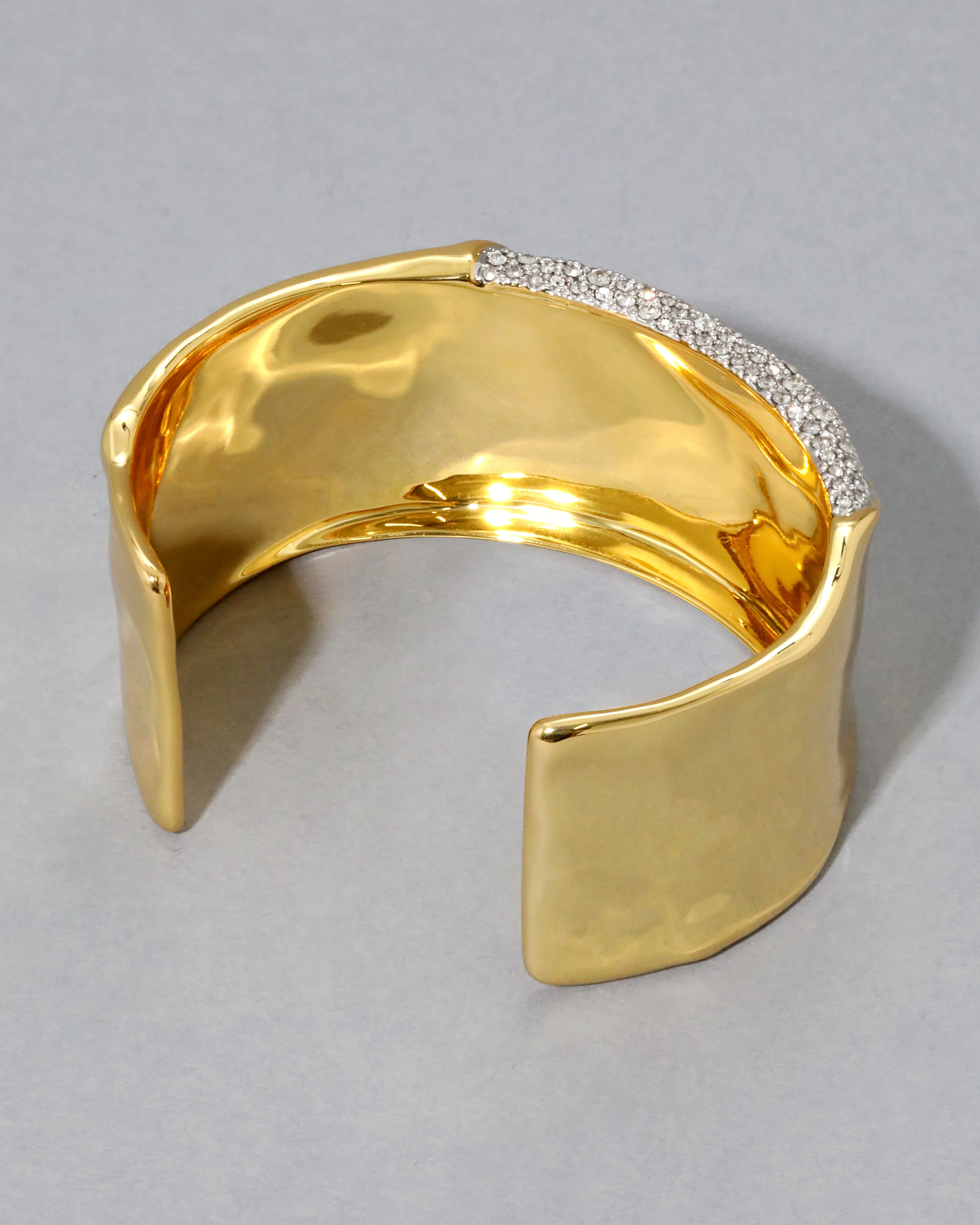 Solanales Gold Crystal Wide Cuff Bracelet sold by Alexis Bittar product image thumbnail 5