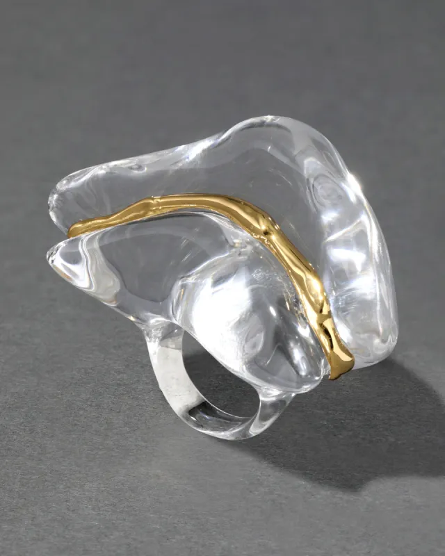 Liquid Lucite Wave Ring sold by Alexis Bittar