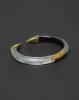 Mirrored Pyramid Lucite Brake Hinge Bracelet- Silver sold by Alexis Bittar
