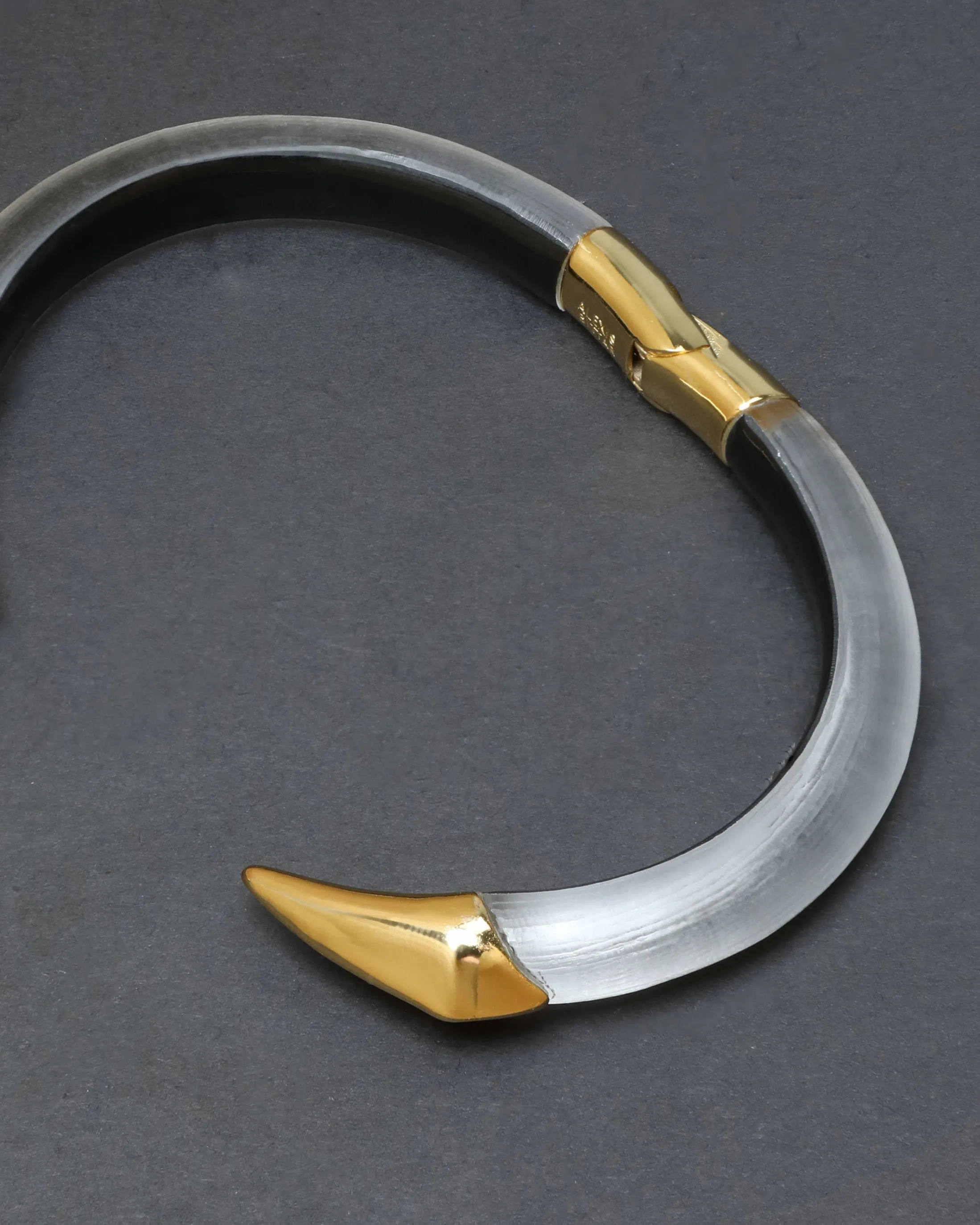 Mirrored Pyramid Lucite Brake Hinge Bracelet- Silver sold by Alexis Bittar product image thumbnail 5