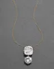 Sterling Silver & 14k Gold Cut Luminous Crystal Drop Pendant Necklace sold by Alexis Bittar