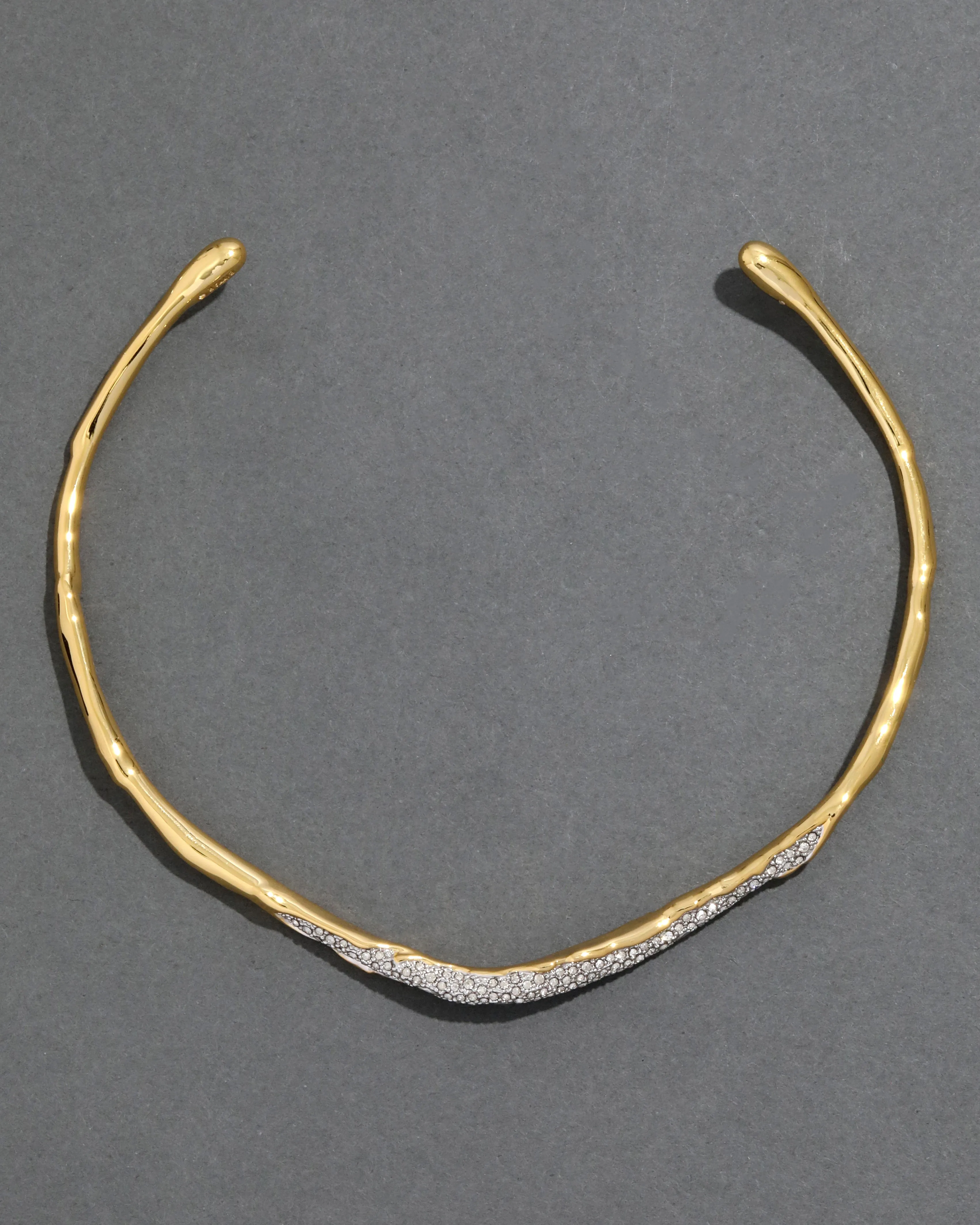 Solanales Gold Crystal Skinny Collar sold by Alexis Bittar