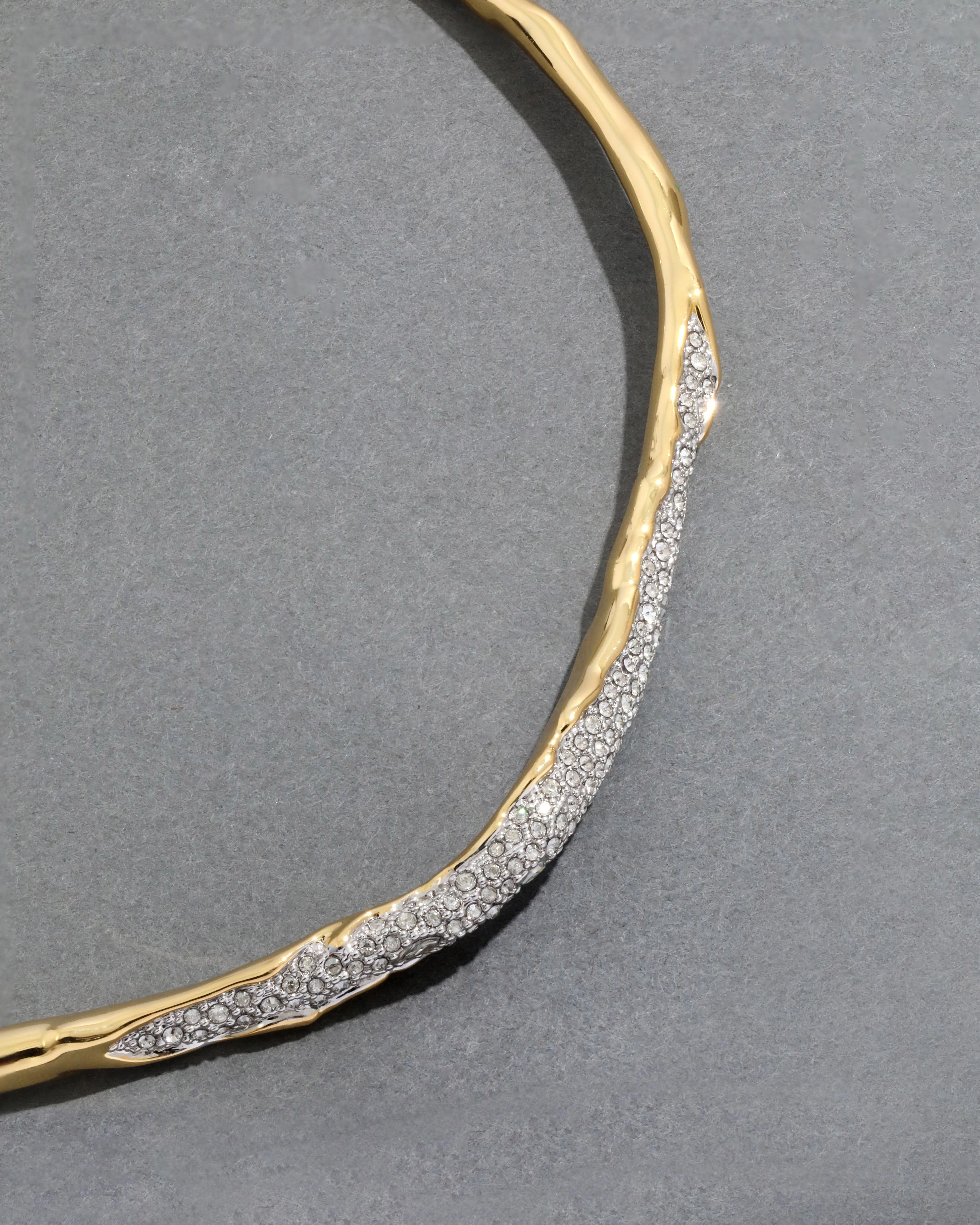 Solanales Gold Crystal Skinny Collar sold by Alexis Bittar product image thumbnail 4