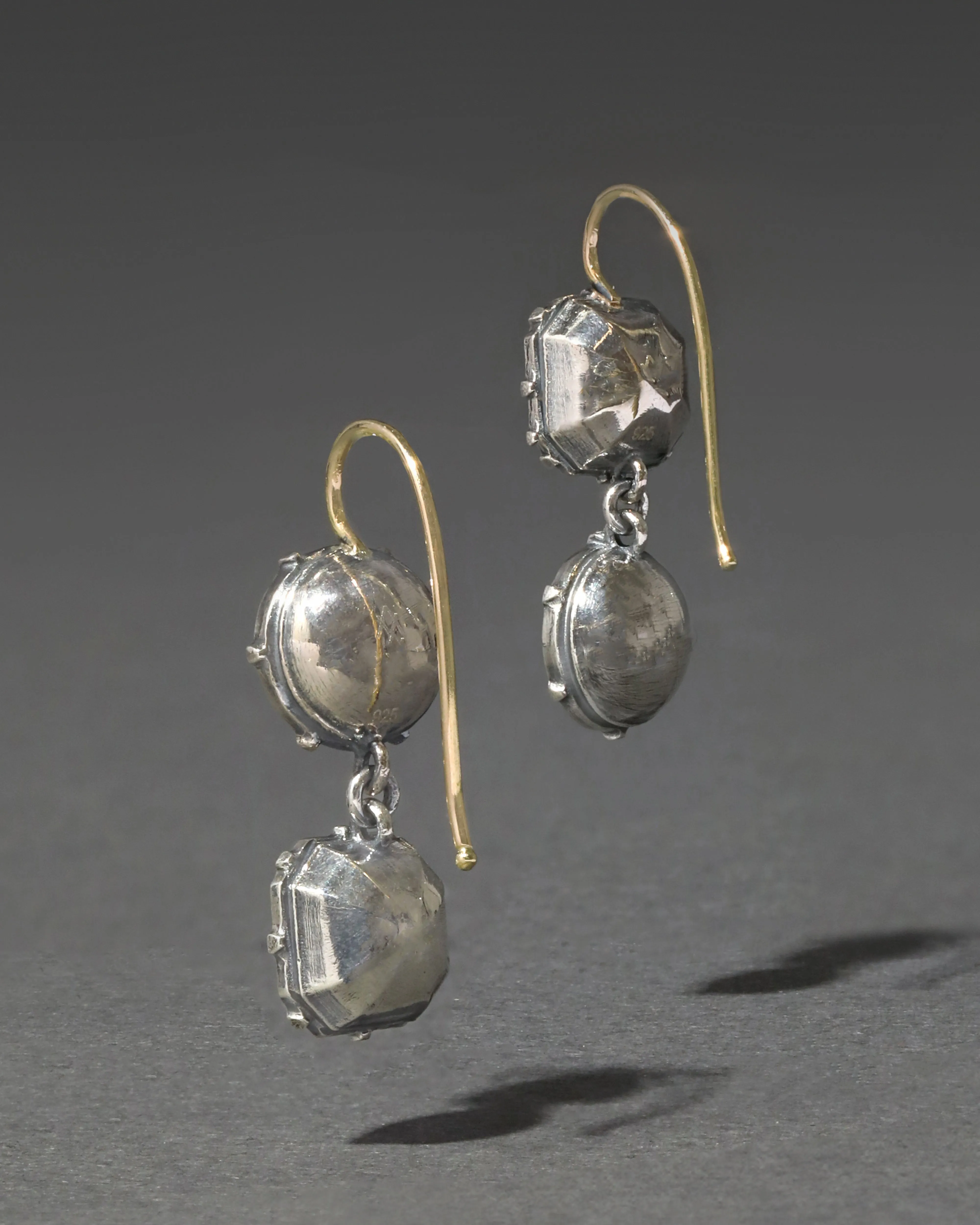 Sterling Silver & 14k Gold Mismatch Cut Luminous Crystal Drop Earrings sold by Alexis Bittar product image thumbnail 4