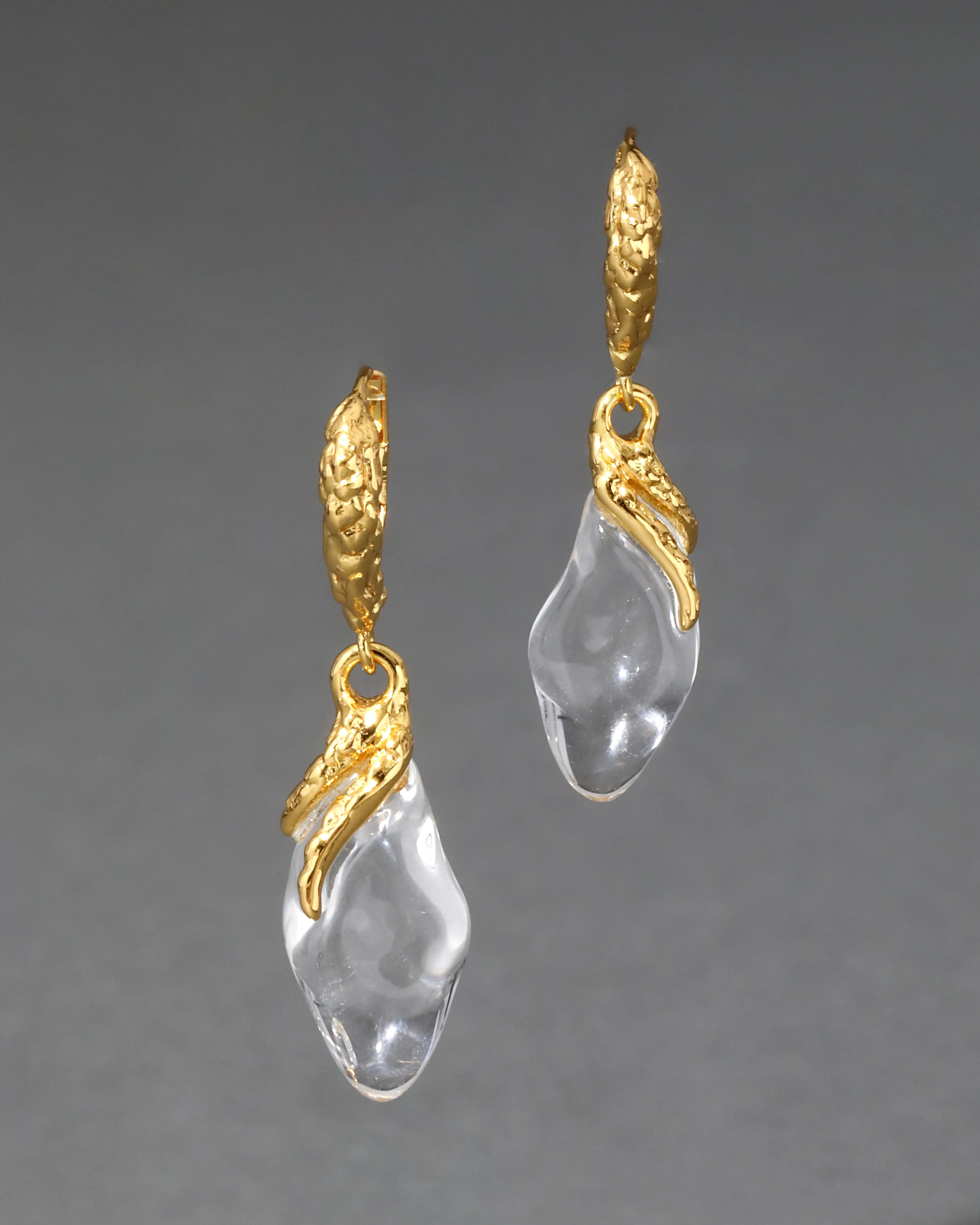 Liquid Vine Lucite Raindrop Leverback Earring sold by Alexis Bittar