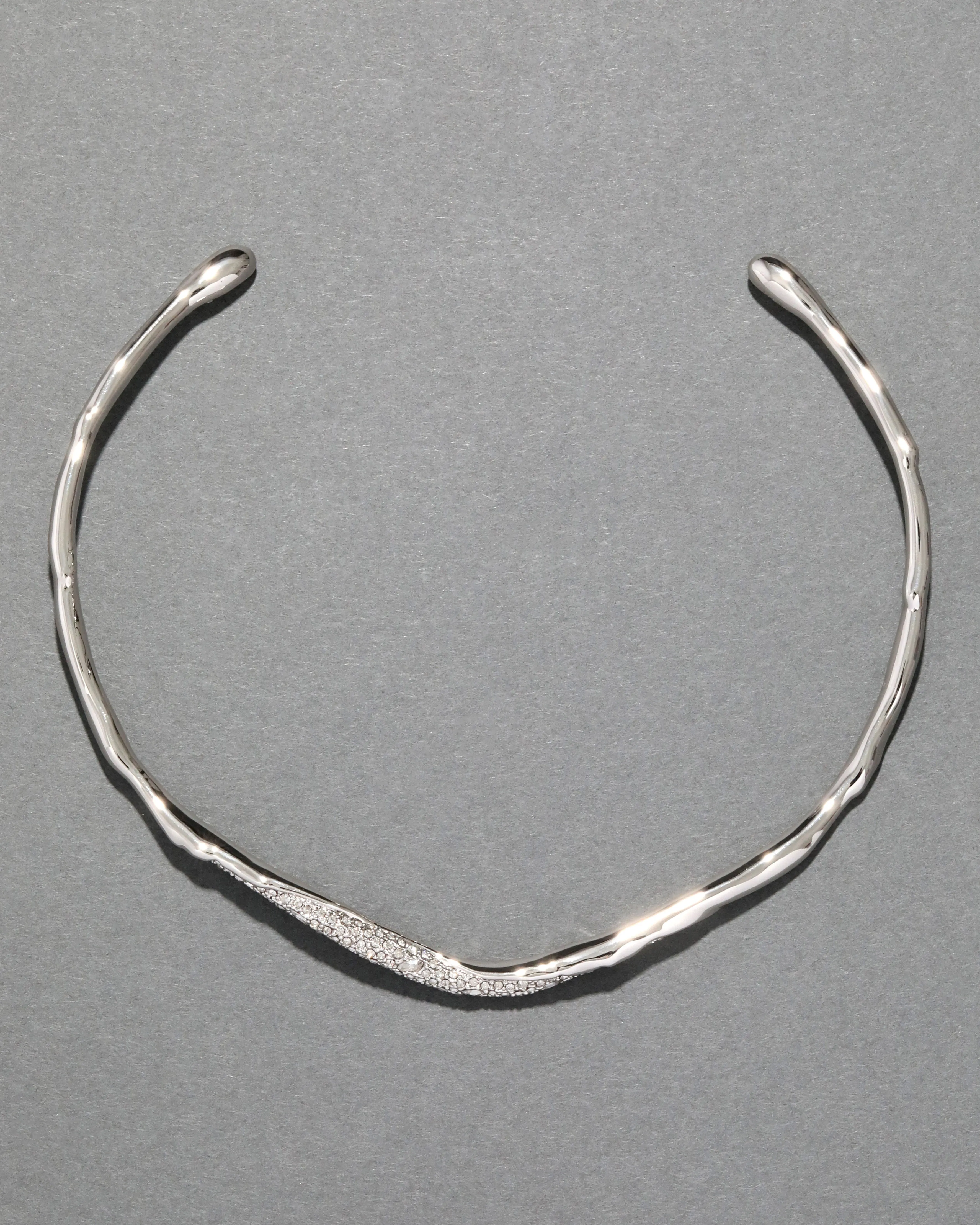 Solanales Silver Crystal Skinny Collar sold by Alexis Bittar