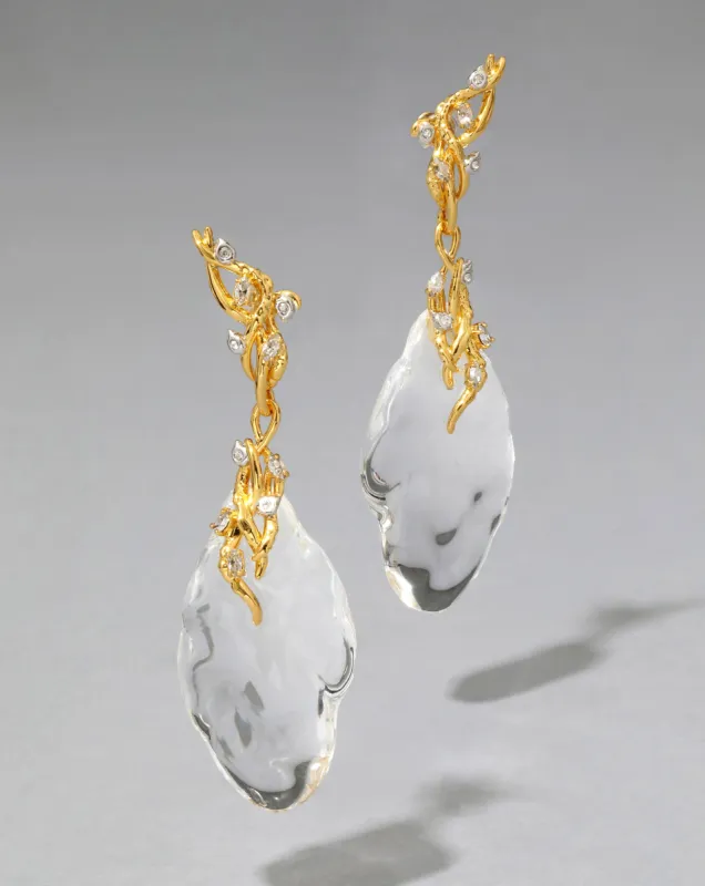 Liquid Vine Lucite Raindrop Earring sold by Alexis Bittar