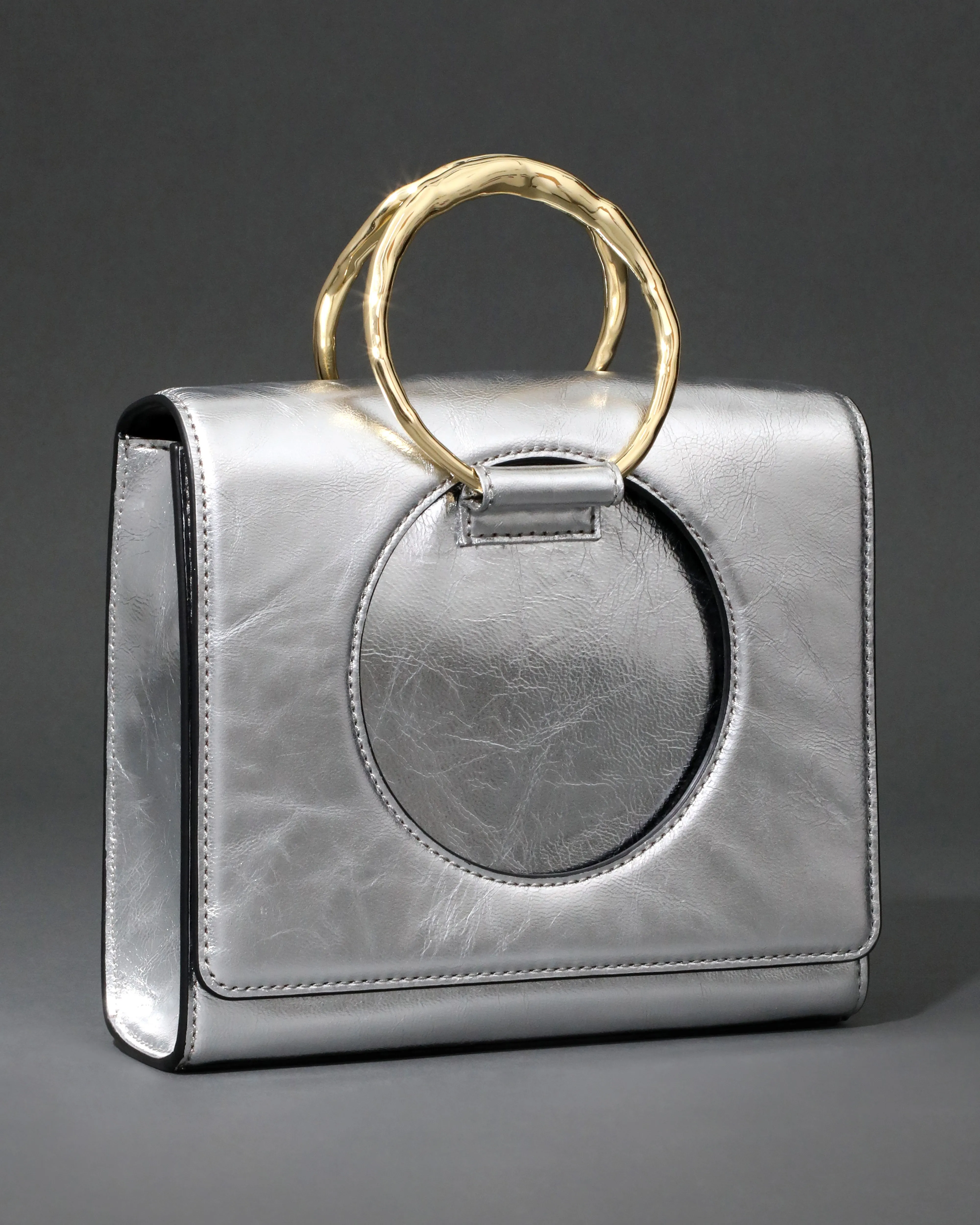 The Hunter Convertible Crossbody Bag- Silver sold by Alexis Bittar product image thumbnail 3