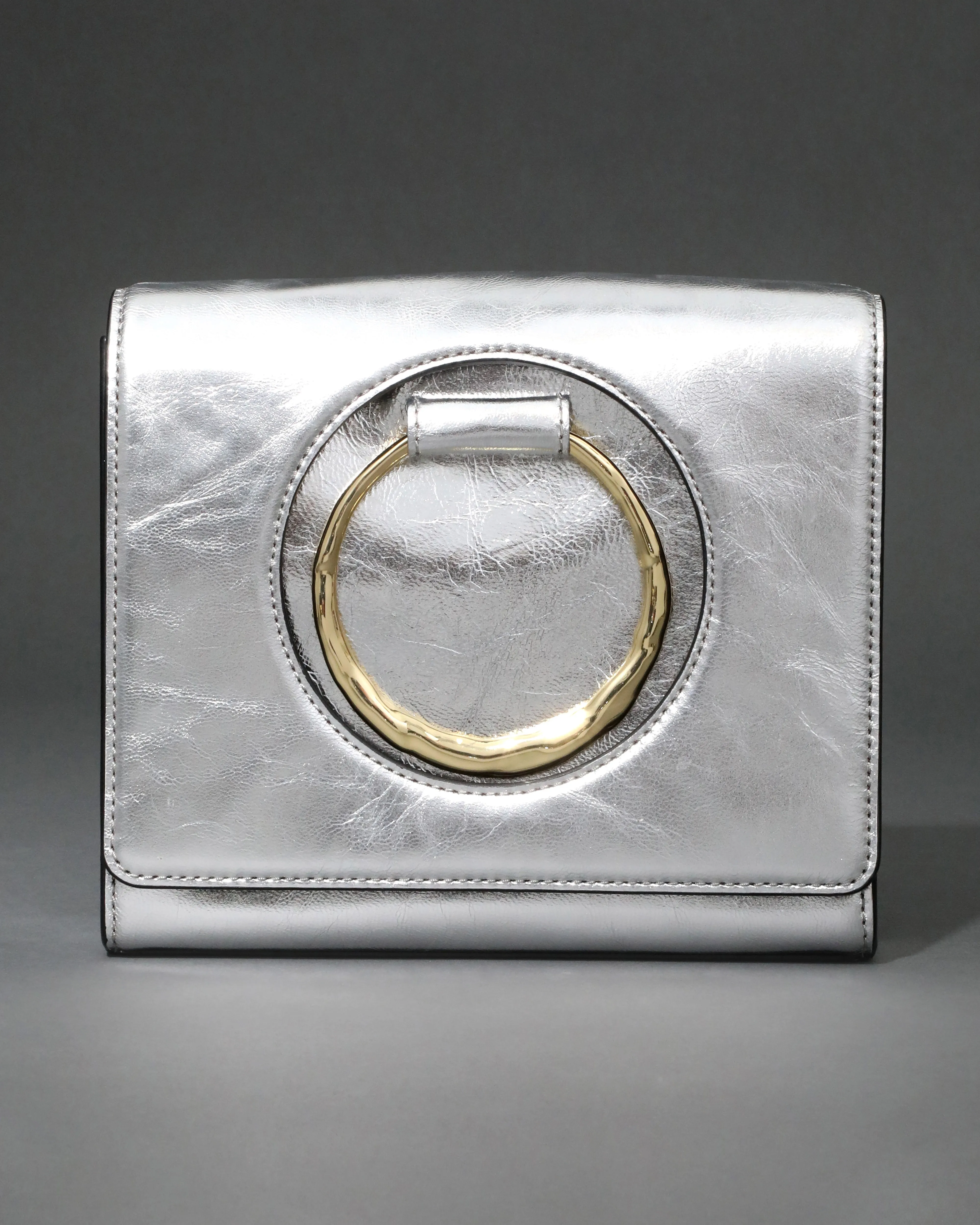 The Hunter Convertible Crossbody Bag- Silver sold by Alexis Bittar product image thumbnail 2