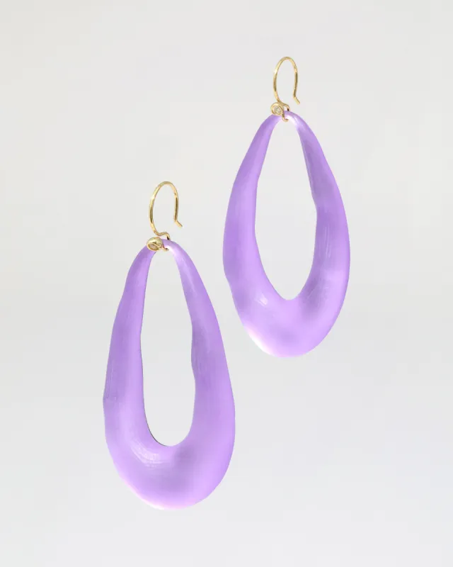 Lucite Link Wire Earring- Amethyst sold by Alexis Bittar