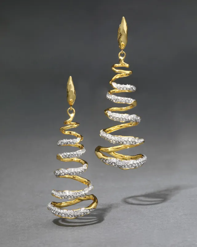 Solanales Crystal Spiral Earring sold by Alexis Bittar
