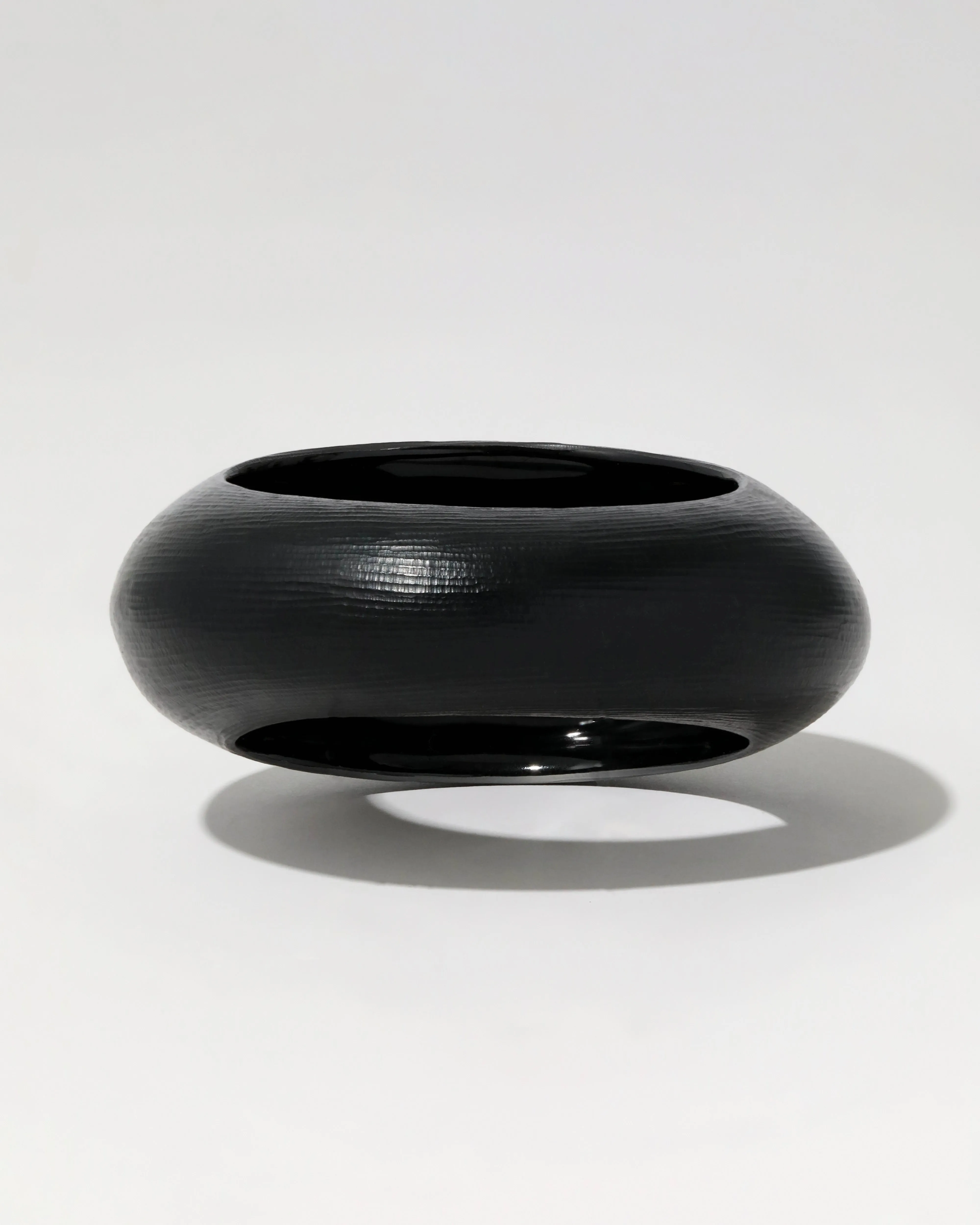 Puffy Lucite Tapered Bangle Bracelet- Black sold by Alexis Bittar product image thumbnail 4