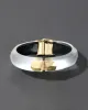 Molten Gold Lucite Hinge Bracelet- Silver sold by Alexis Bittar
