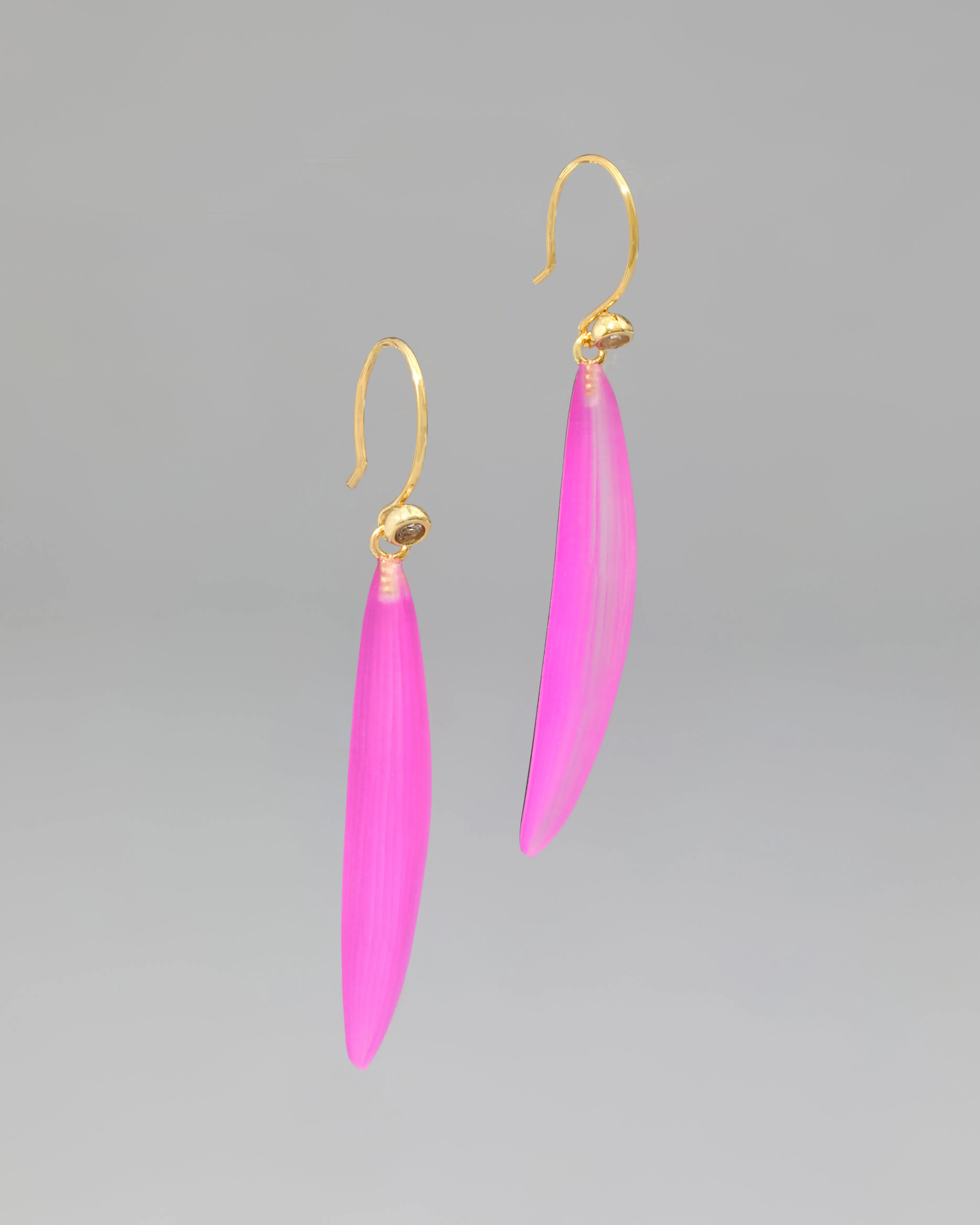 Lucite Sliver Wire Earring- Azalea sold by Alexis Bittar