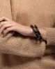 Crystal Studded Lucite Hinge Bracelet - Black sold by Alexis Bittar