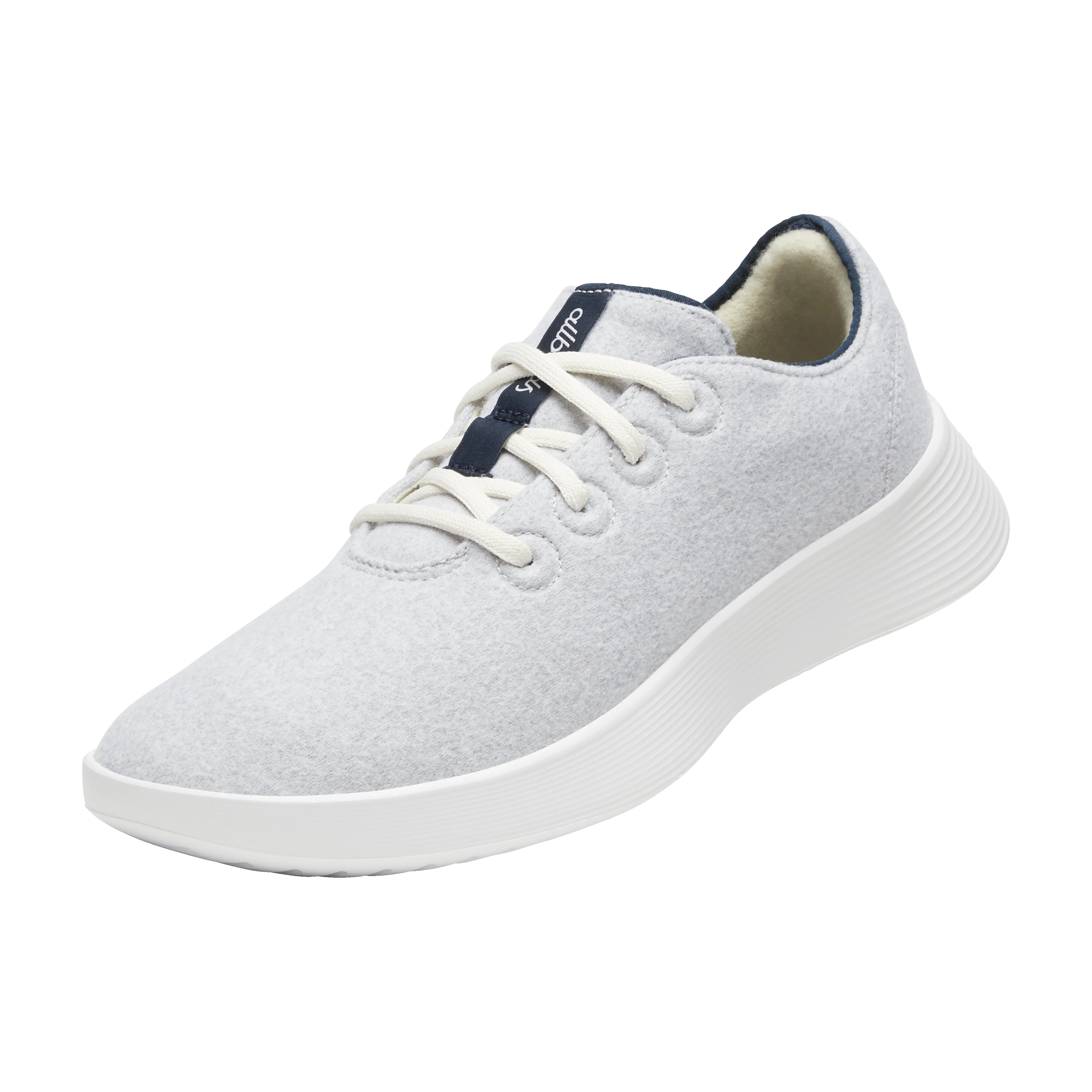 Women's Wool Runner 2 - Light Grey/True Navy (Blizzard Sole) sold by allbirds