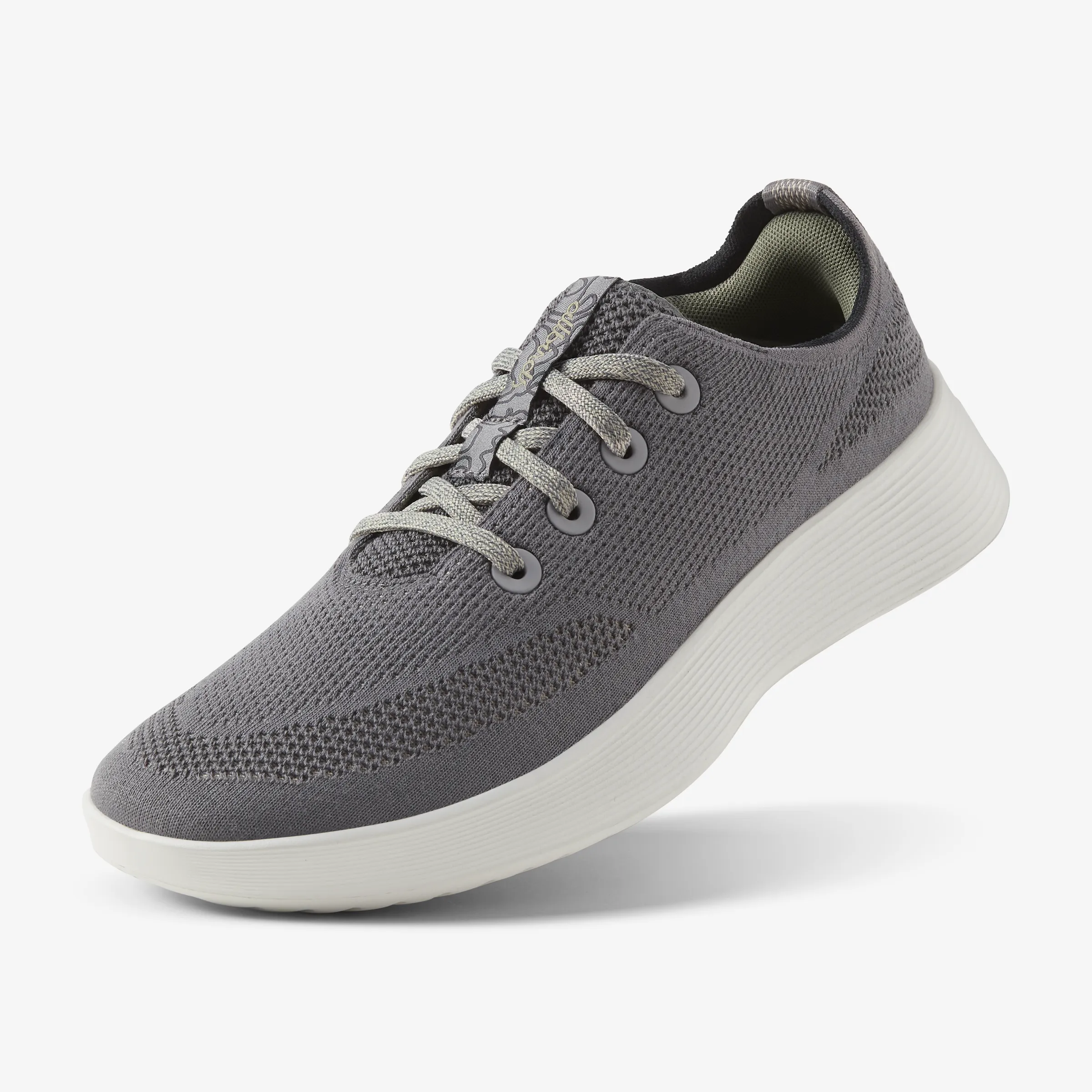Women's Tree Runner Go - Stormy Grey/Rugged Green (Barely Grey Sole) sold by allbirds