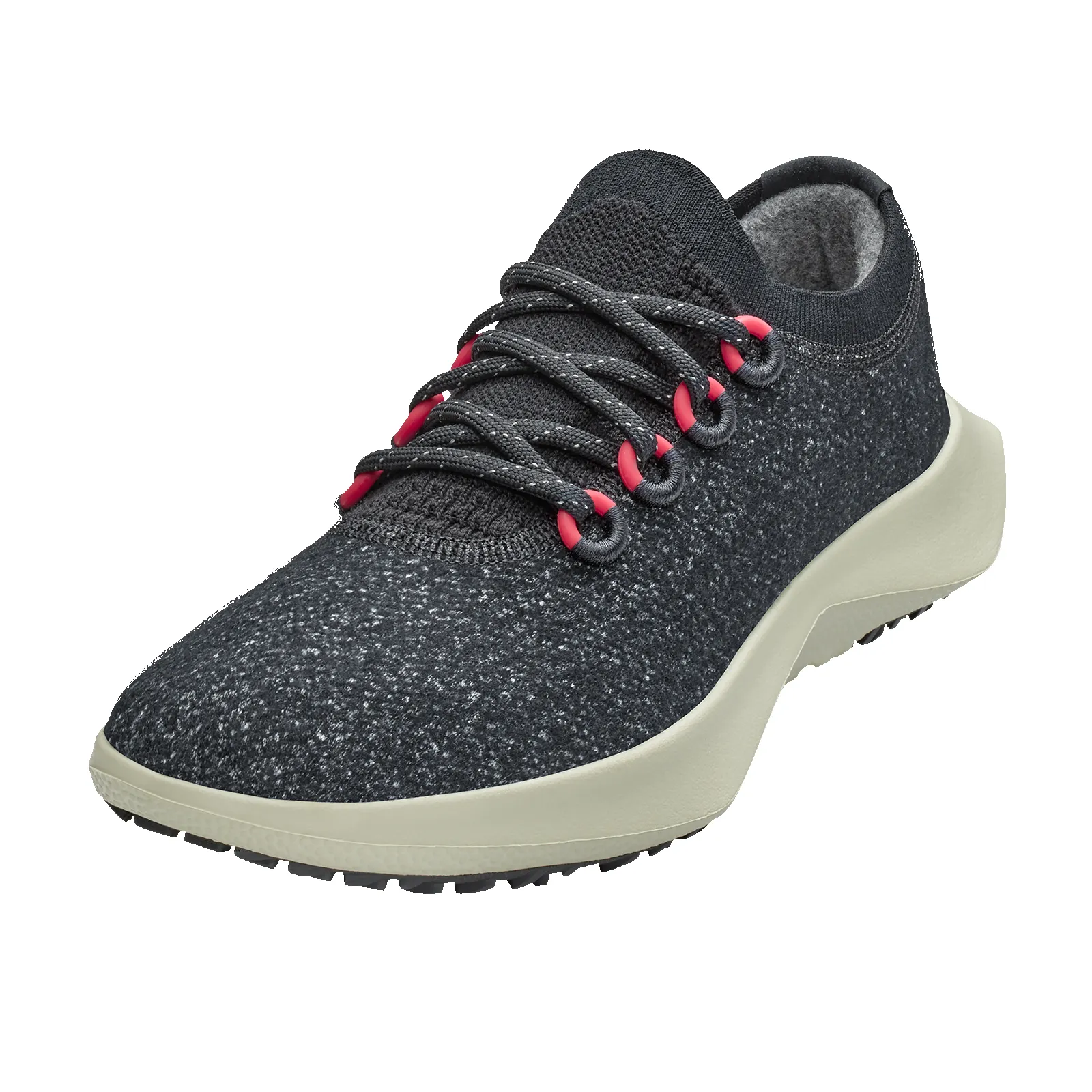 Women's Wool Dasher Mizzles - Dark Grey/Bloom Red (Arid Beige Sole) sold by allbirds