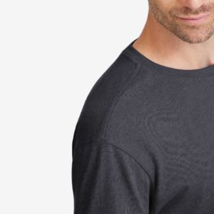 Men's Anytime Long Sleeve Tee - Natural Black sold by allbirds
