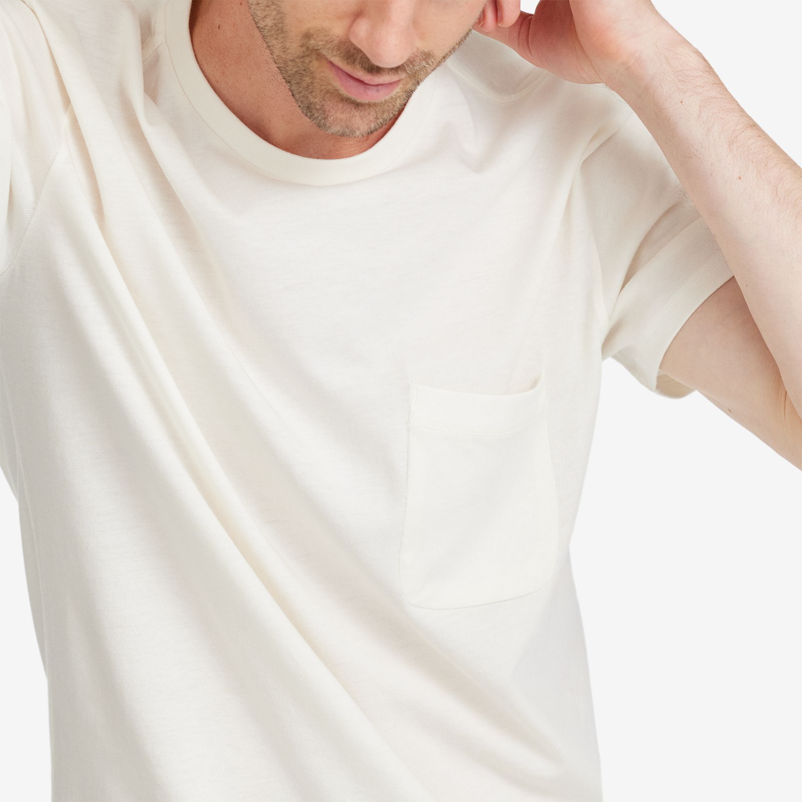 Men's Anytime Tee - Natural White sold by allbirds product image thumbnail 3