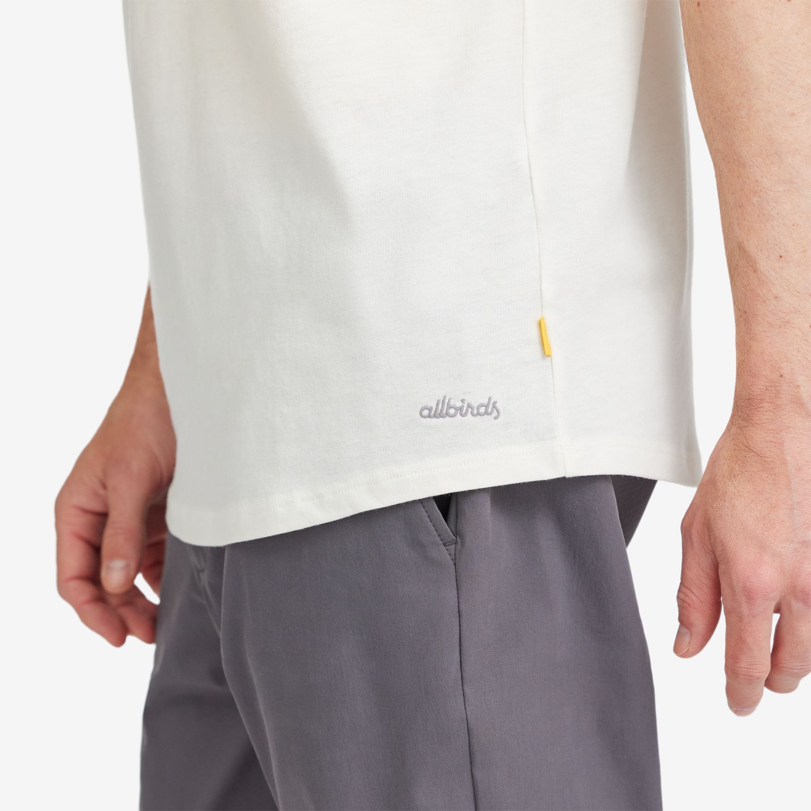Men's Anytime Tee - Natural White sold by allbirds product image thumbnail 4