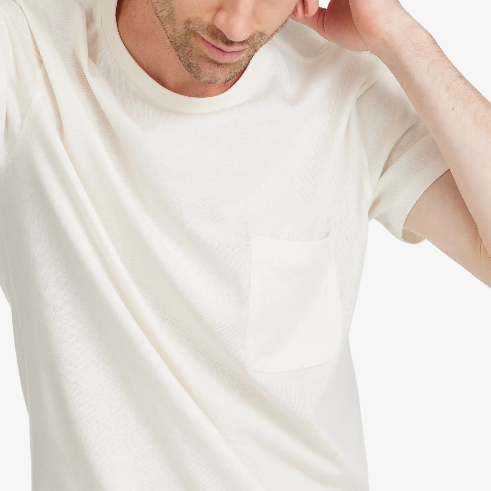 Men's Soft Merino Tee - Natural White sold by allbirds product image thumbnail 3