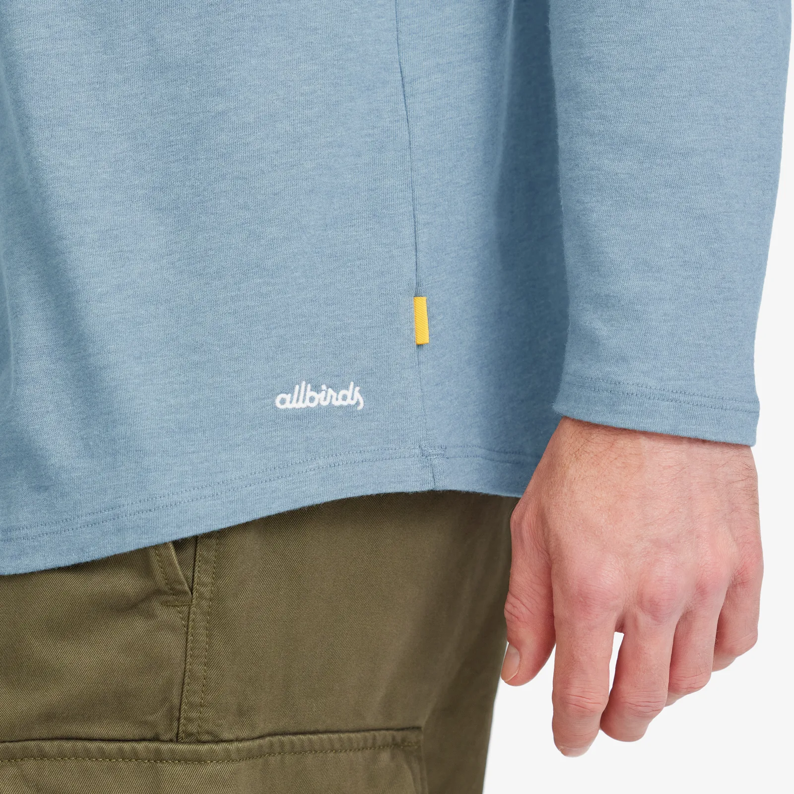 Men's Soft Merino Long Sleeve Tee - Stormy Teal sold by allbirds product image thumbnail 4