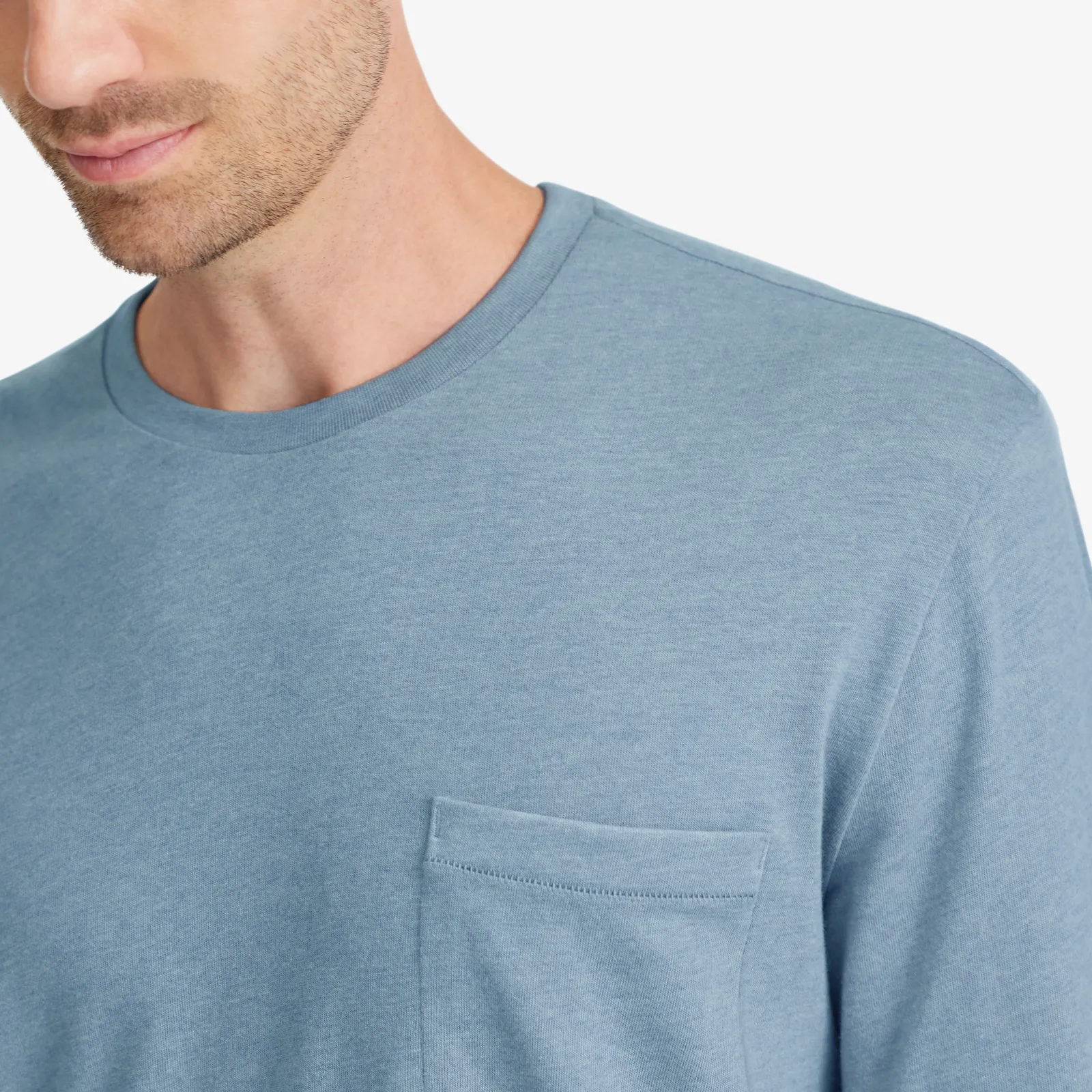 Men's Soft Merino Long Sleeve Tee - Stormy Teal sold by allbirds product image thumbnail 2