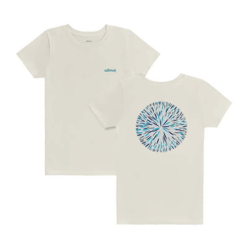 Women's Recycled Tee - Sugar Burst - Natural White sold by allbirds