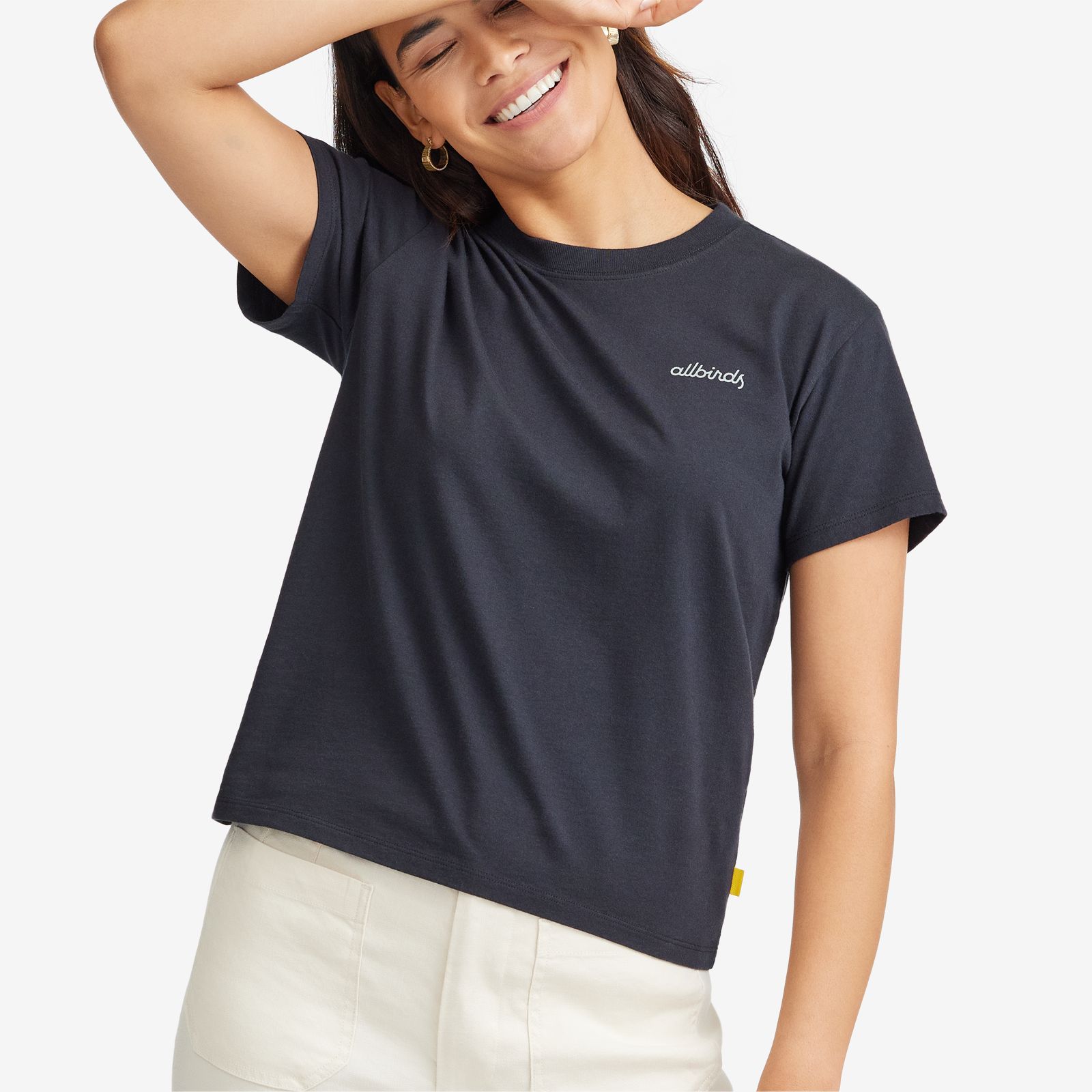 Women's Allgood Logo Tee - Natural Black sold by allbirds product image thumbnail 2