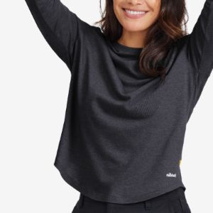 Women's Soft Merino Long Sleeve Tee - Natural Black sold by allbirds
