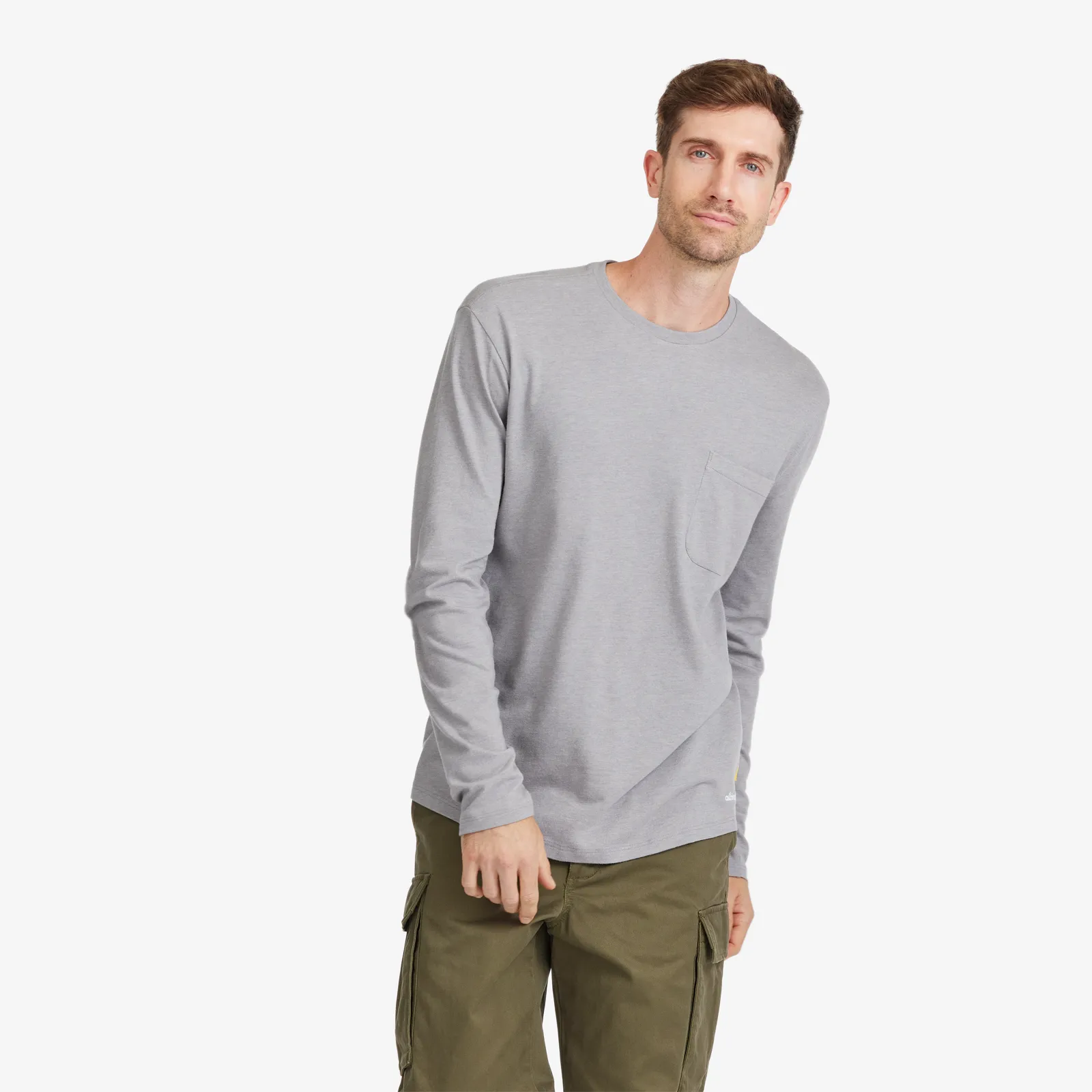 Men's Soft Merino Long Sleeve Tee - Medium Grey sold by allbirds