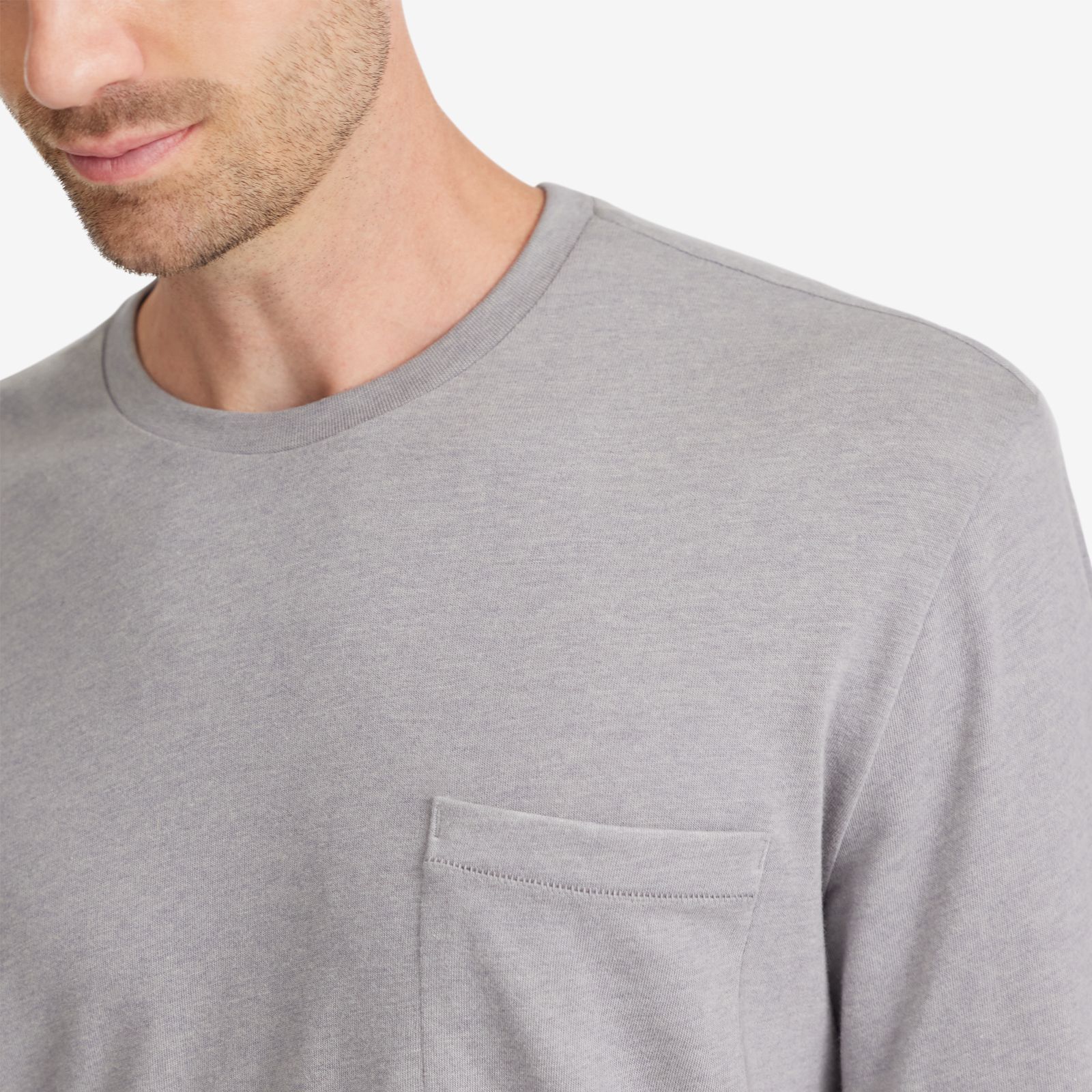 Men's Anytime Long Sleeve Tee - Medium Grey sold by allbirds product image thumbnail 2