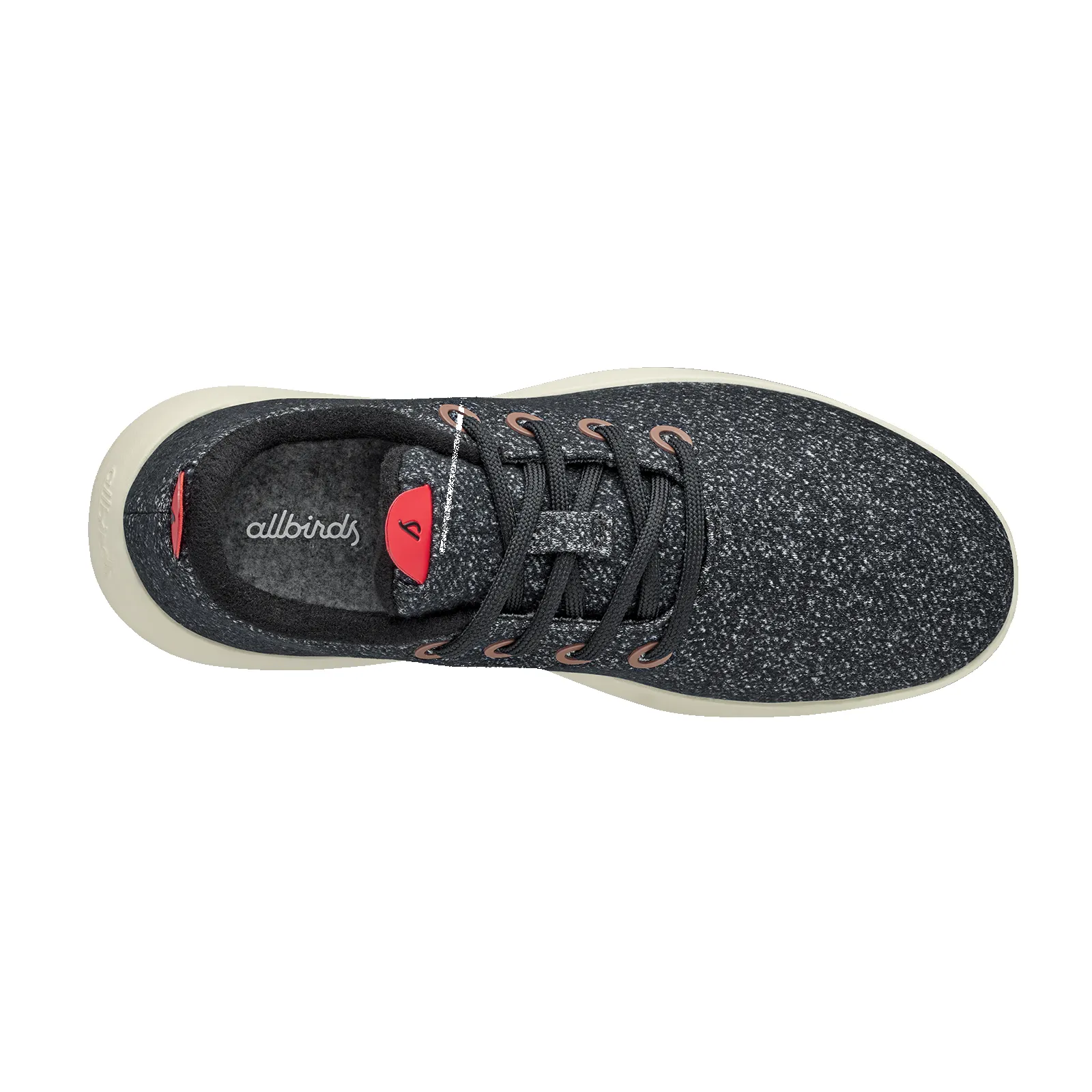 Men's Wool Runner Mizzles - Dark Grey/Bloom Red (Arid Beige Sole) sold by allbirds product image thumbnail 5