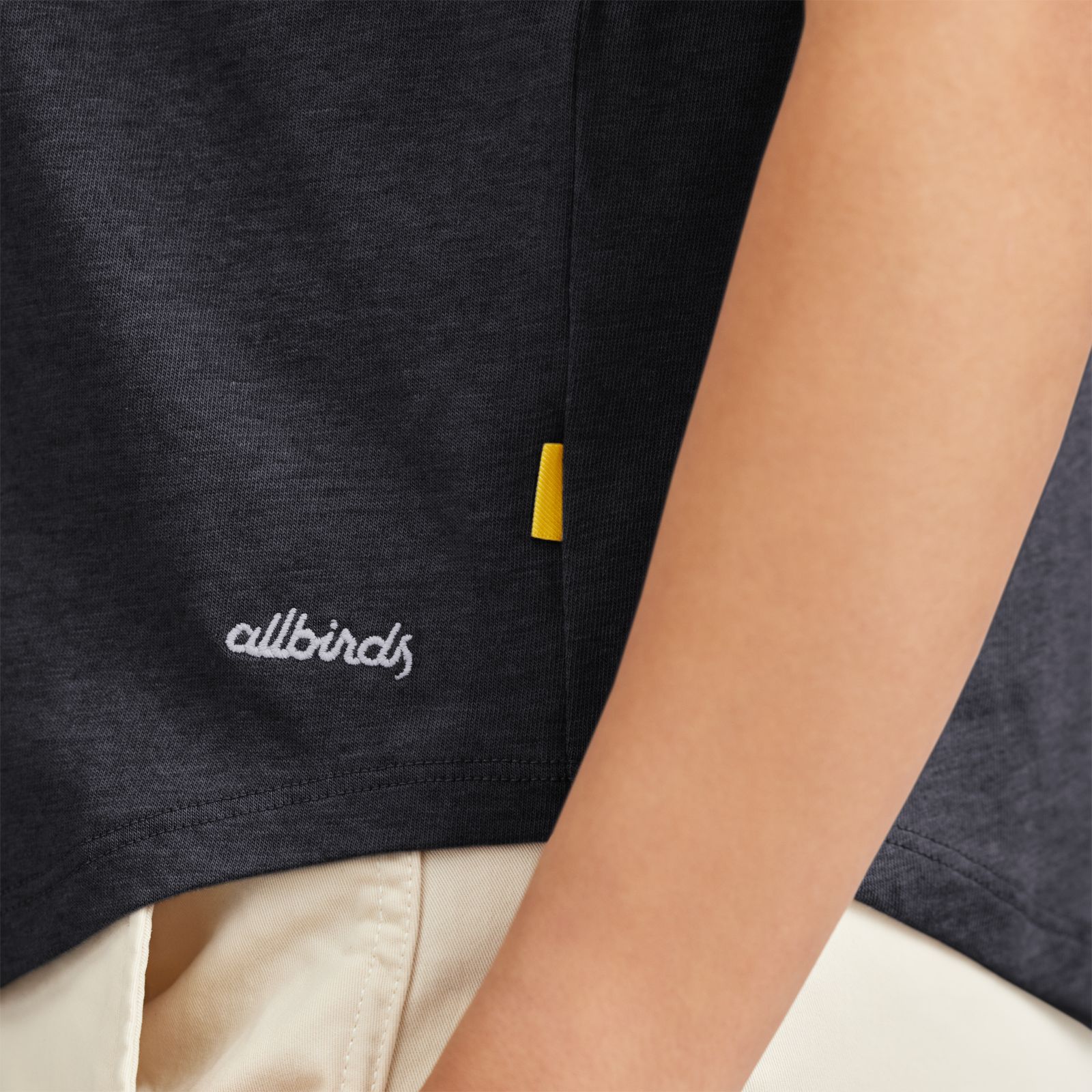 Women's Anytime Tee - Natural Black sold by allbirds product image thumbnail 4