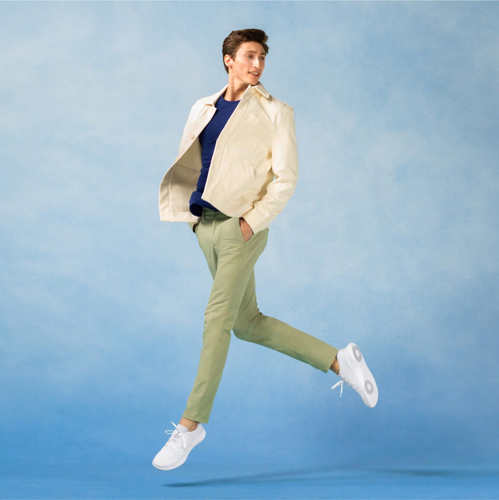 Men's SuperLight Tree Runners - Calm Taupe (Calm Taupe Sole) sold by allbirds product image thumbnail 2