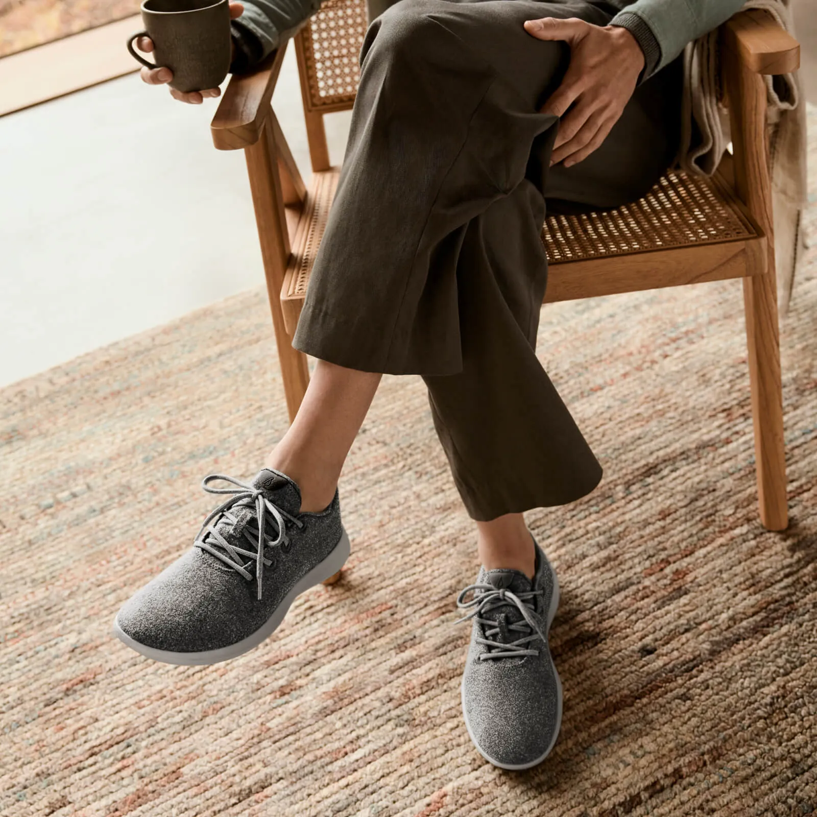 Men's Wool Runners - Dapple Grey (Natural Black Sole) sold by allbirds product image thumbnail 2
