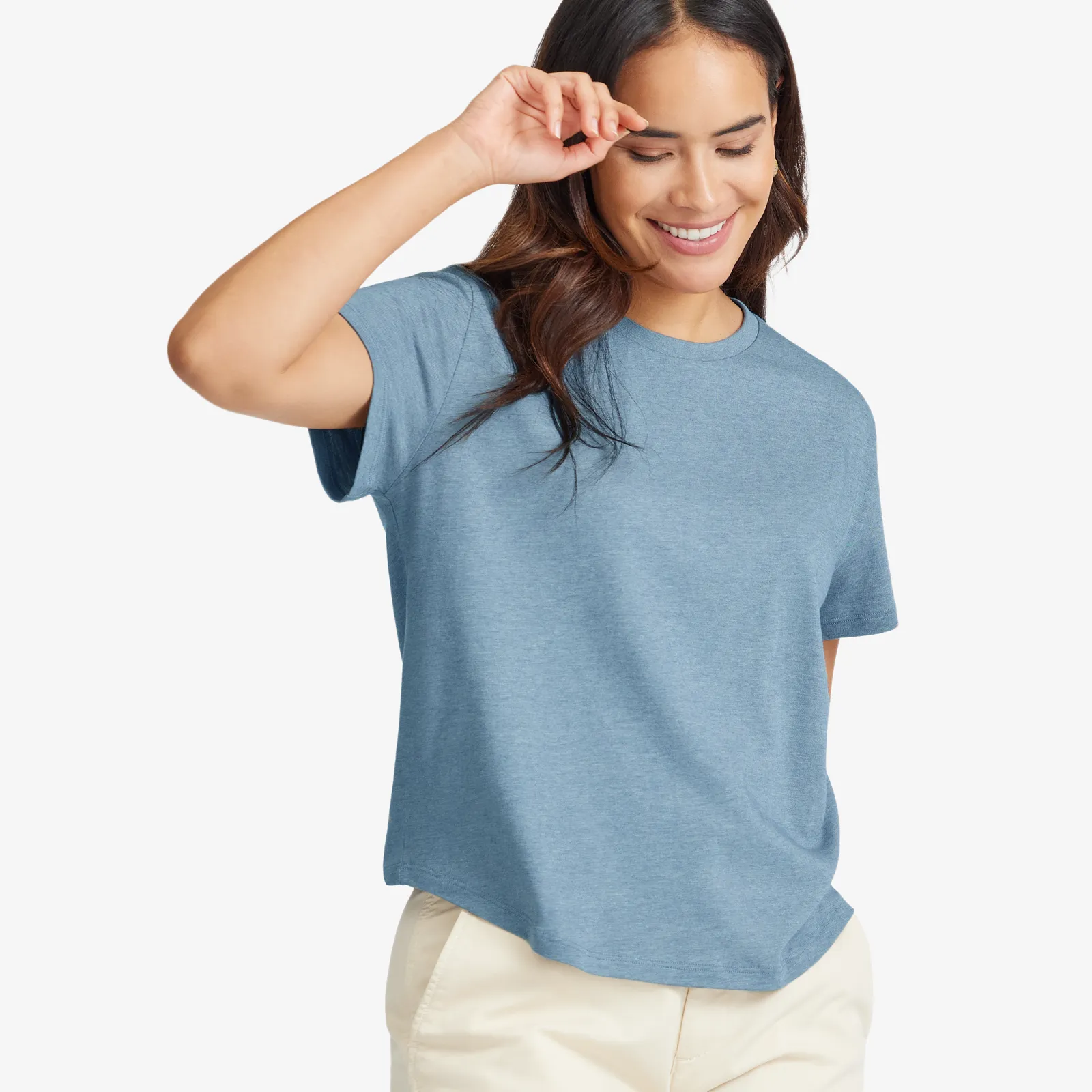 Women's Soft Merino Tee - Stormy Teal sold by allbirds product image thumbnail 2
