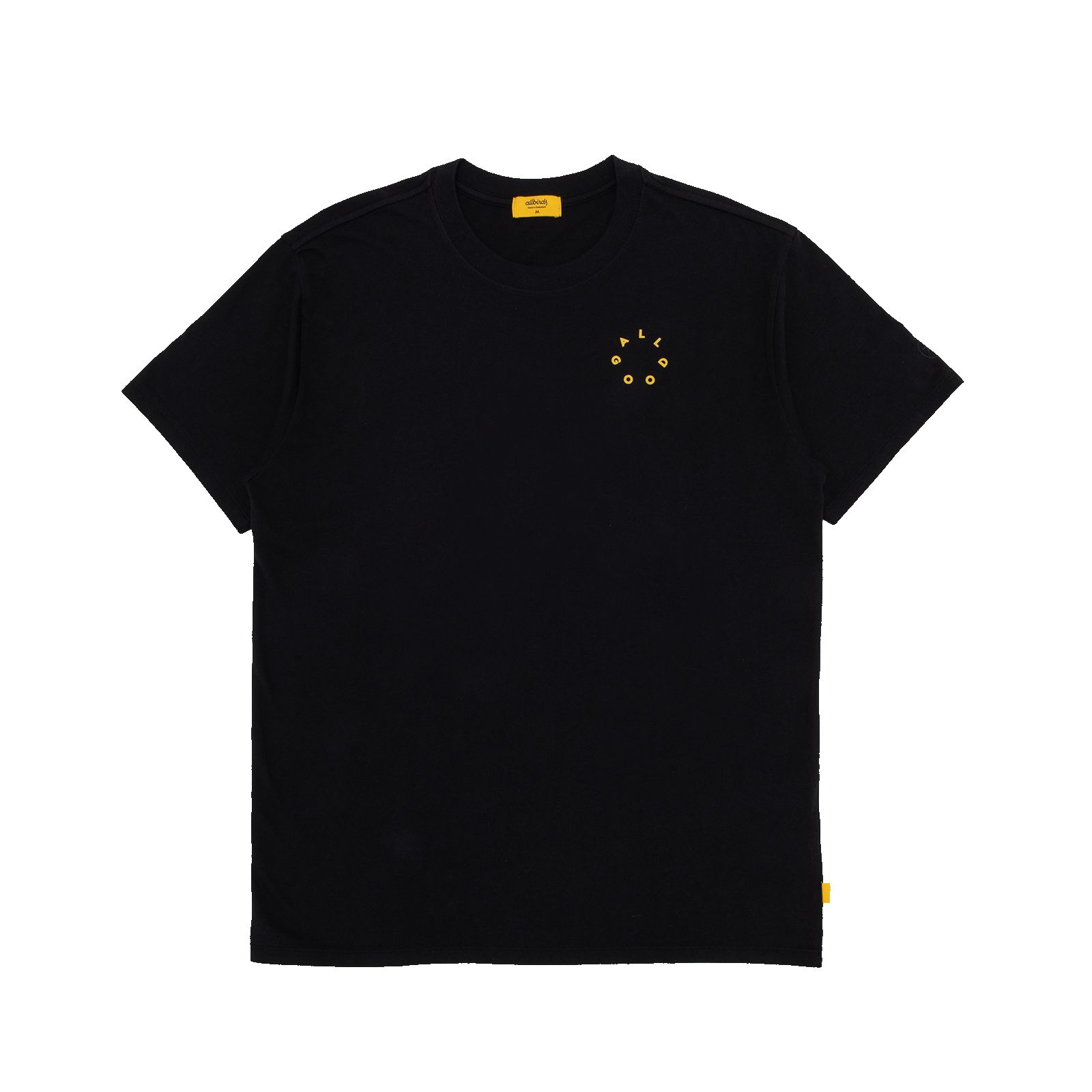 Women's Allgood Graphic Cotton Tee - Natural Black (Sunny Marigold) sold by allbirds