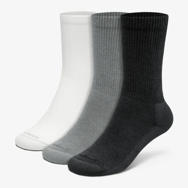 Anytime Crew Sock 3-Pack - Blizzard/Medium Grey/Natural Black sold by allbirds